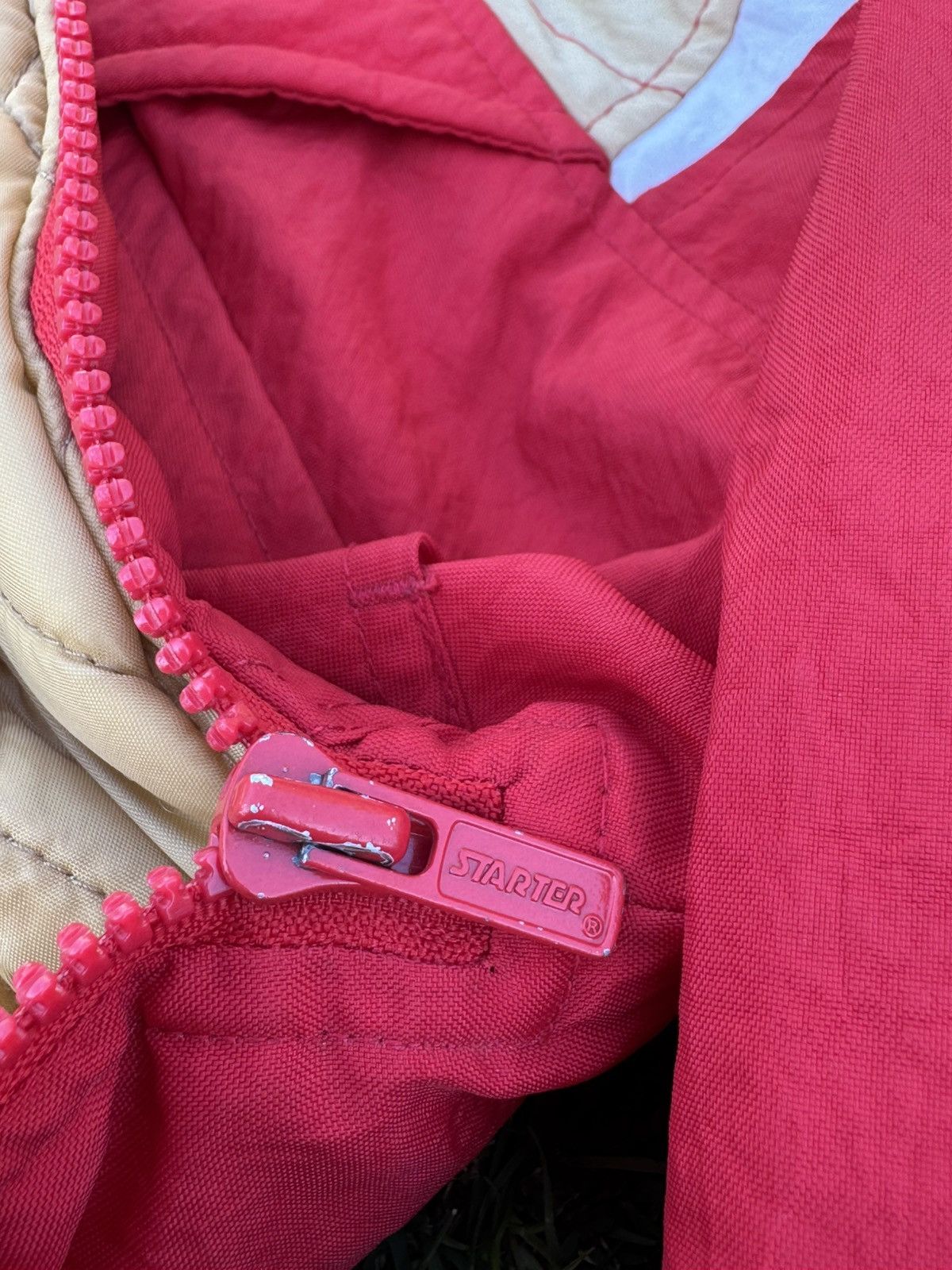 Starter Vintage 90s San Francisco 49ers Red Pullover Parka NFL Size US M / EU 48-50 / 2 - 9 Thumbnail