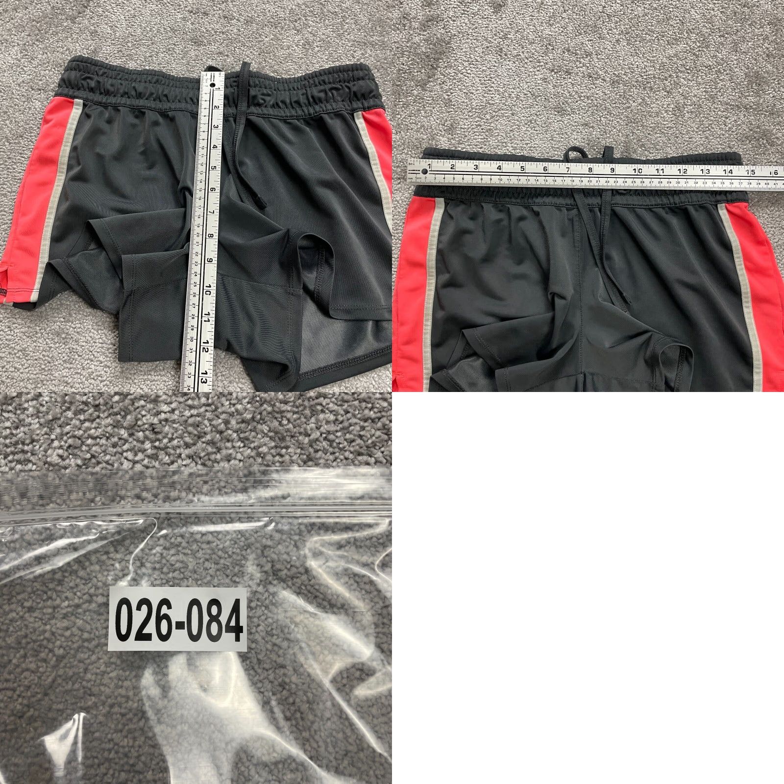Vintage Unbranded Active Shorts Womens M Black Orange Drawstring Gym Running 30x3.5 Athletic Breathable Pockets Reg Regular"} Size 32" / US 10 / IT 46 - 8 Thumbnail