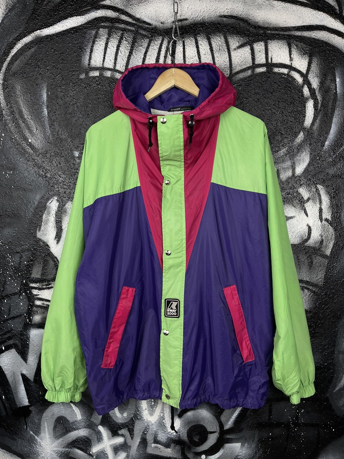K-Way Vintage K-Way 2000 Packable Windbreaker Jacket Men’s Size M Size US M / EU 48-50 / 2 - 2 Thumbnail