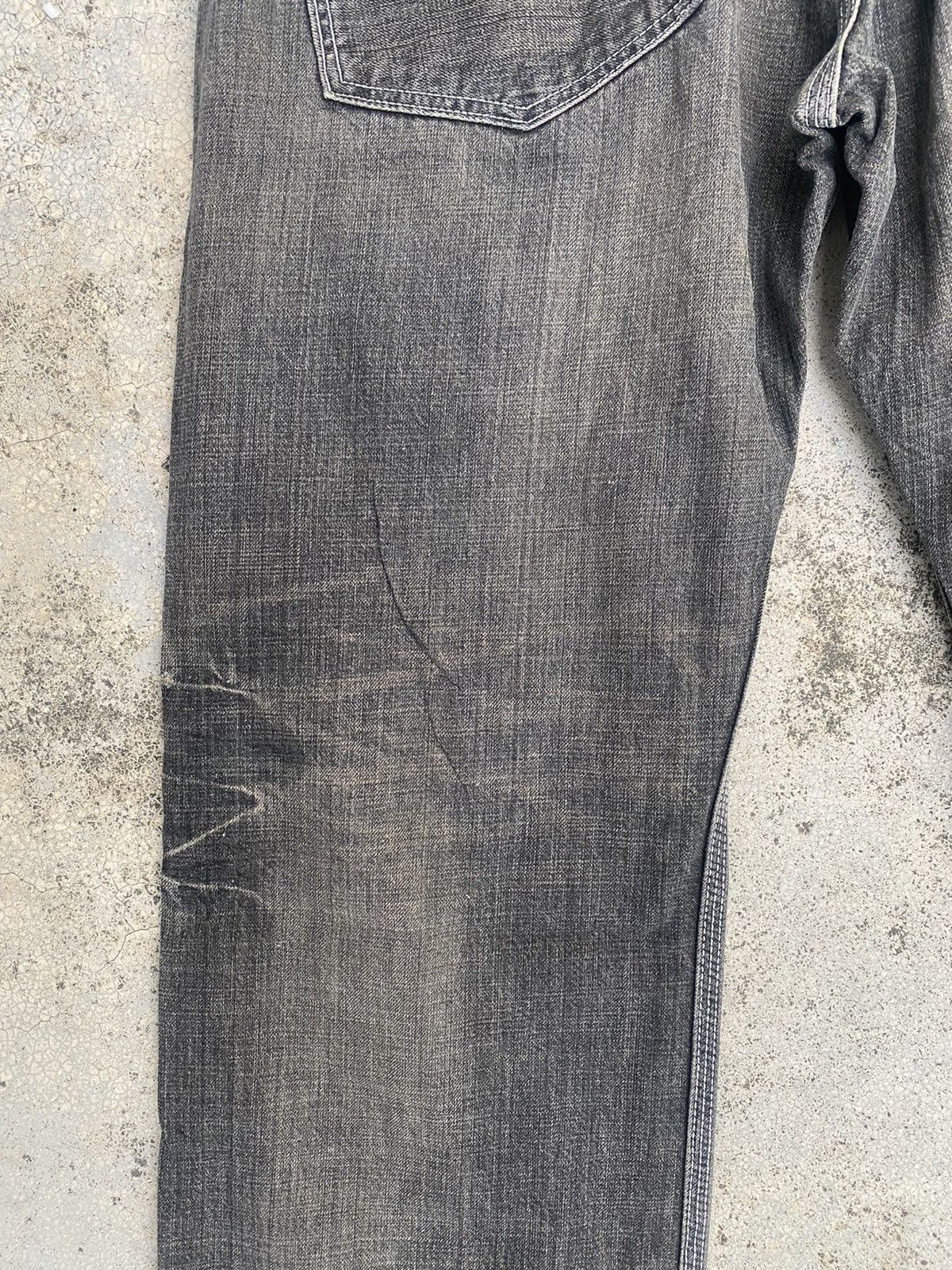 Edwin × Japanese Brand × Vintage Vintage y2k Edwin XV-S Faded Buckel Jeans Size US 33 - 19 Thumbnail
