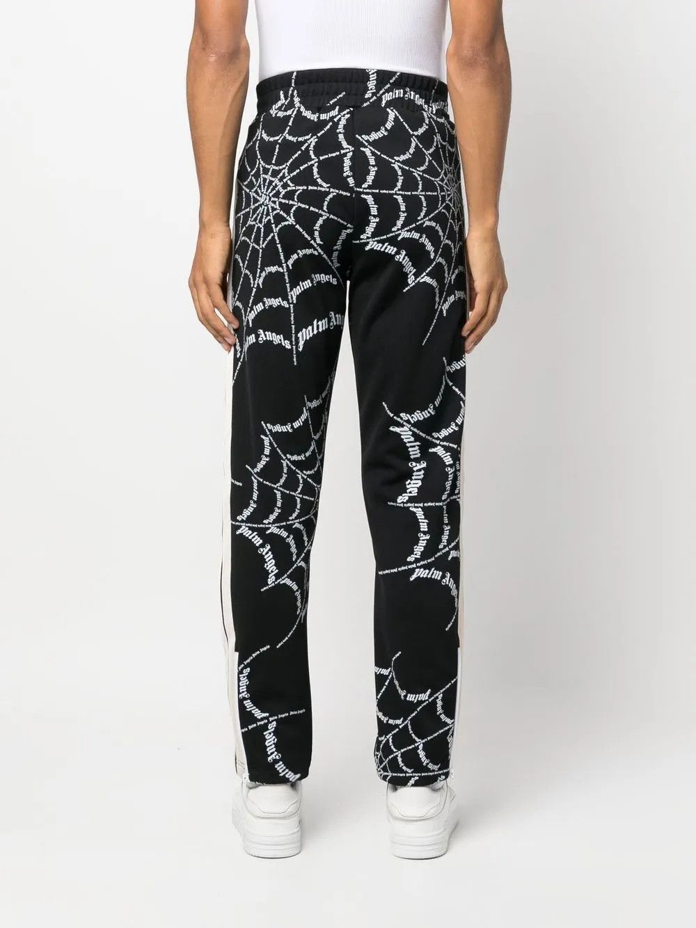 Palm Angels o1y0325 Logo Jogger & Sweatpant in Black/White Size US 26 / EU 42 - 4 Thumbnail