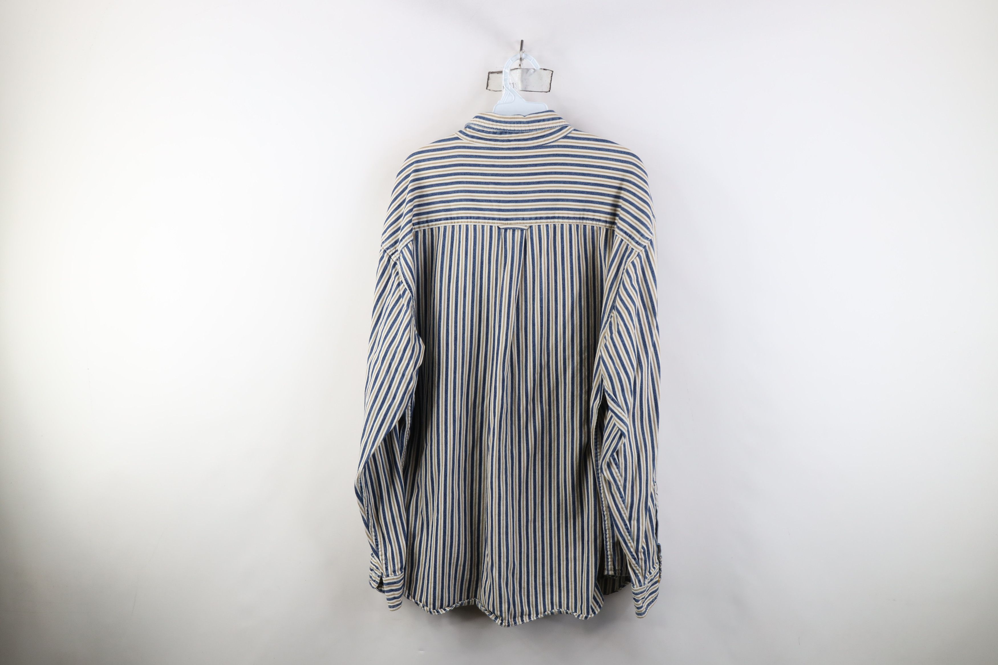 Vintage Vintage 90s Streetwear Denim Collared Button Down Shirt Size US XL / EU 56 / 4 - 8 Thumbnail