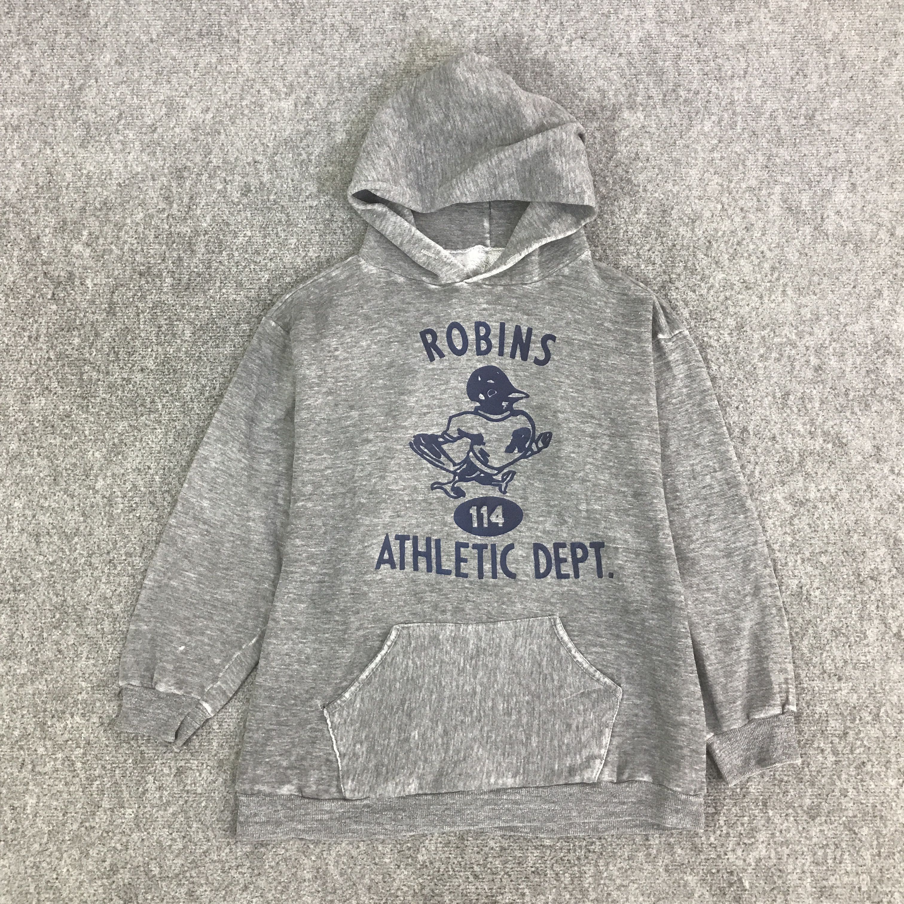 Vintage VTG ROBINS RUSSELL ATHLETIC HOODIE SWEATSHIRT K127B10 Size US L / EU 52-54 / 3 - 1 Thumbnail