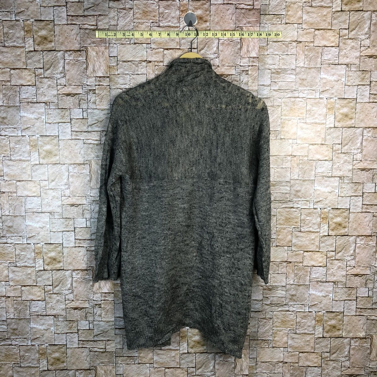 Japanese Brand Ohywa Grey Cardigan Knitwear #A787 Size M / US 6-8 / IT 42-44 - 12 Thumbnail