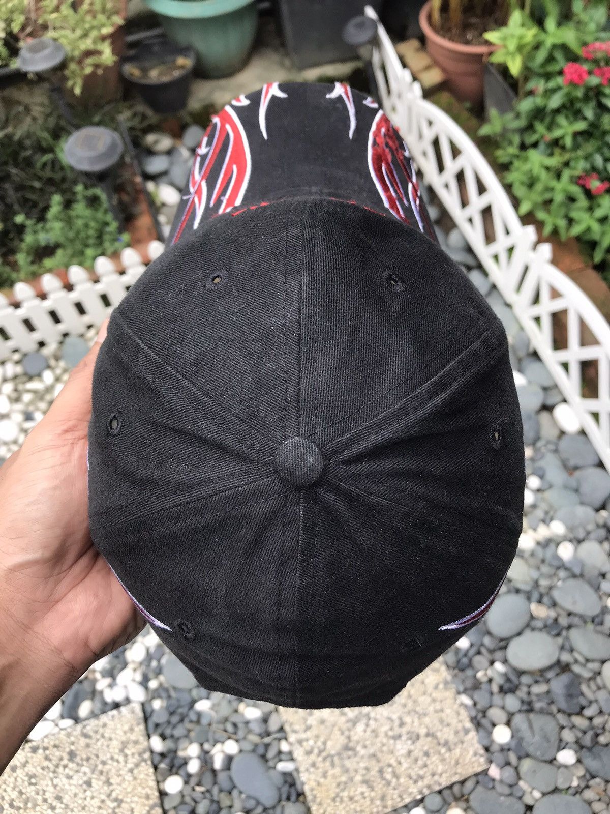 Japanese Brand ACCEPT OFFER 💥 VINTAGE EMBROIDERY FLAMES CAP HAT Size ONE SIZE - 6 Thumbnail