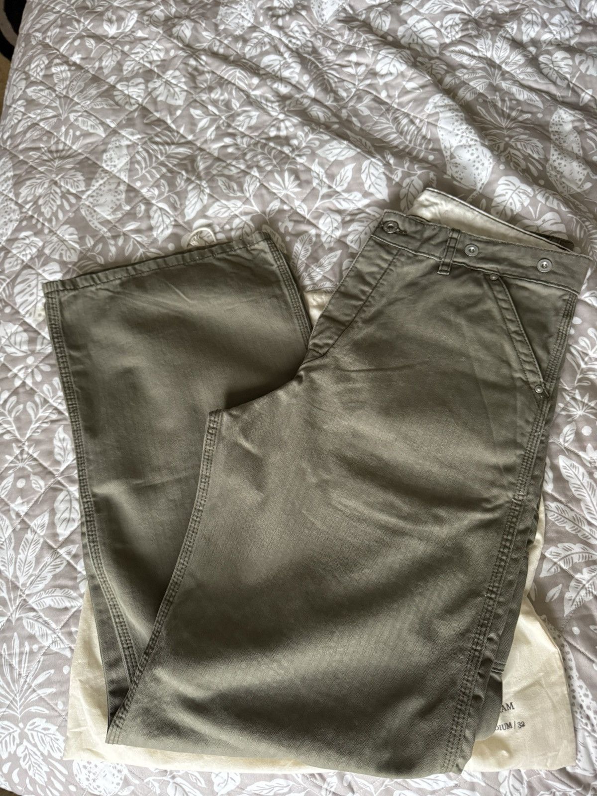 Other PINUP RAGS ABRAM OLIVE HBT PANT Size US 32 / EU 48 - 2 Thumbnail