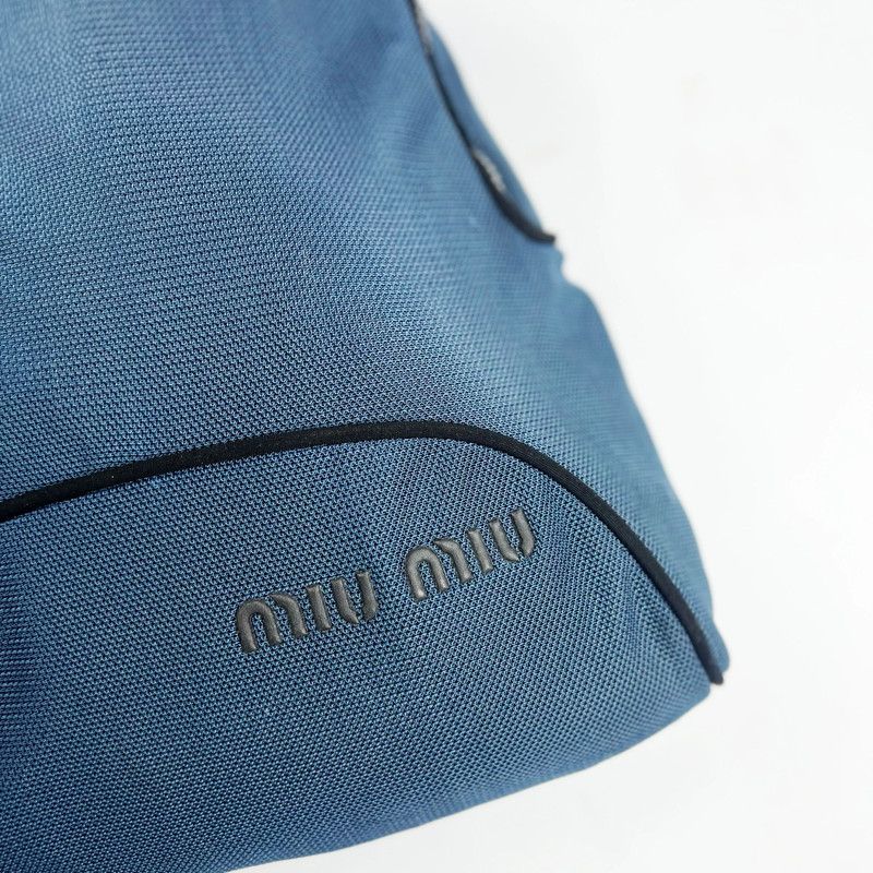 Miu Miu 90s Miu Miu Nylon Sling Rucksack in Navy Size ONE SIZE - 3 Thumbnail