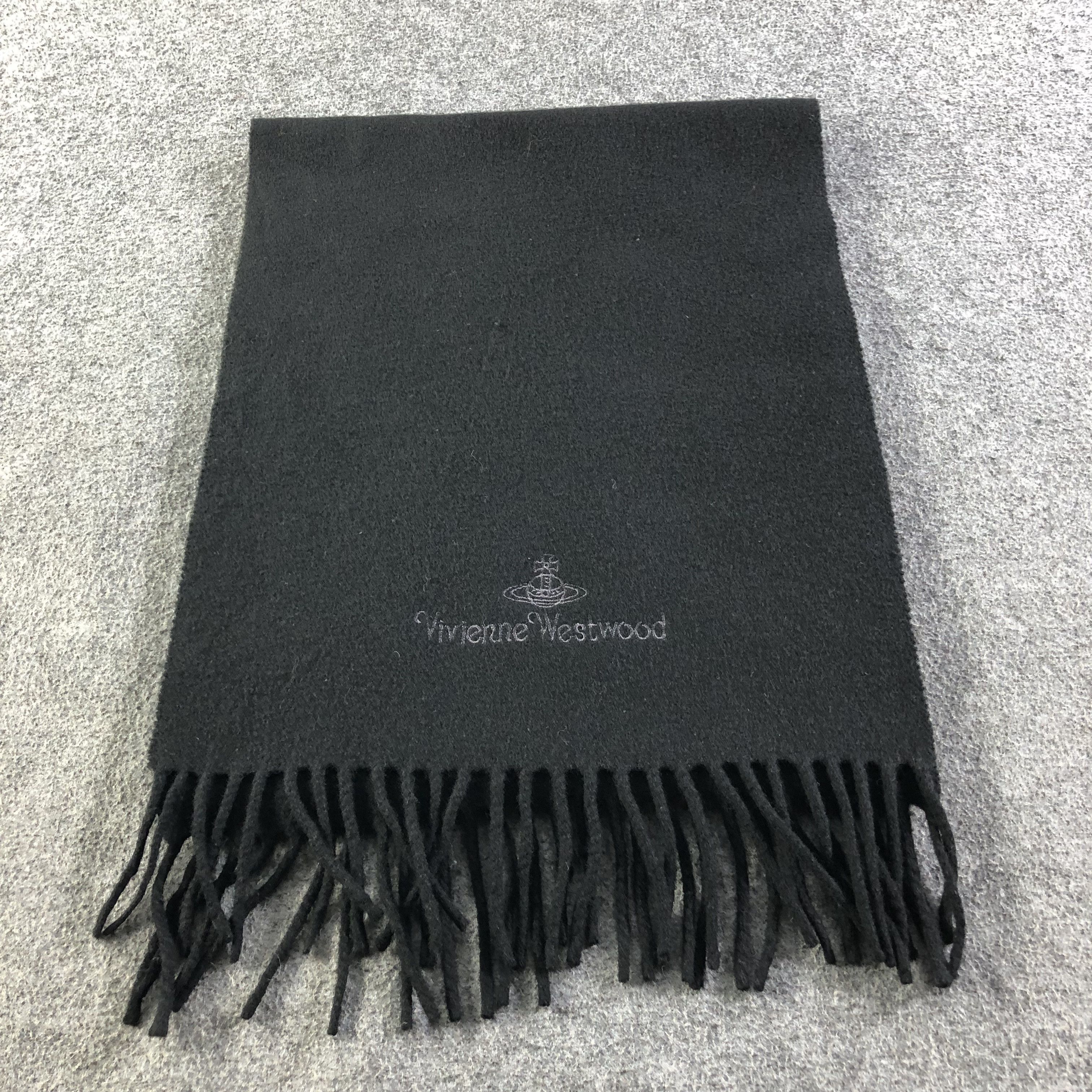 Vivienne Westwood Vivienne Westwood Plain Wool Scarf Muffler V1842 Size ONE SIZE - 2 Thumbnail