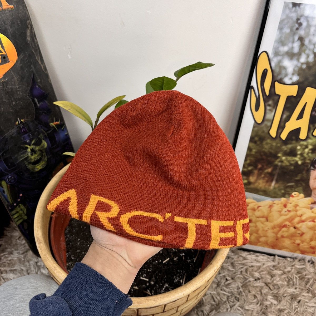 Arcteryx ビーニー　オレンジ Arc'teryx × Streetwear × Vintage *RARE* Arcteryx Beanie