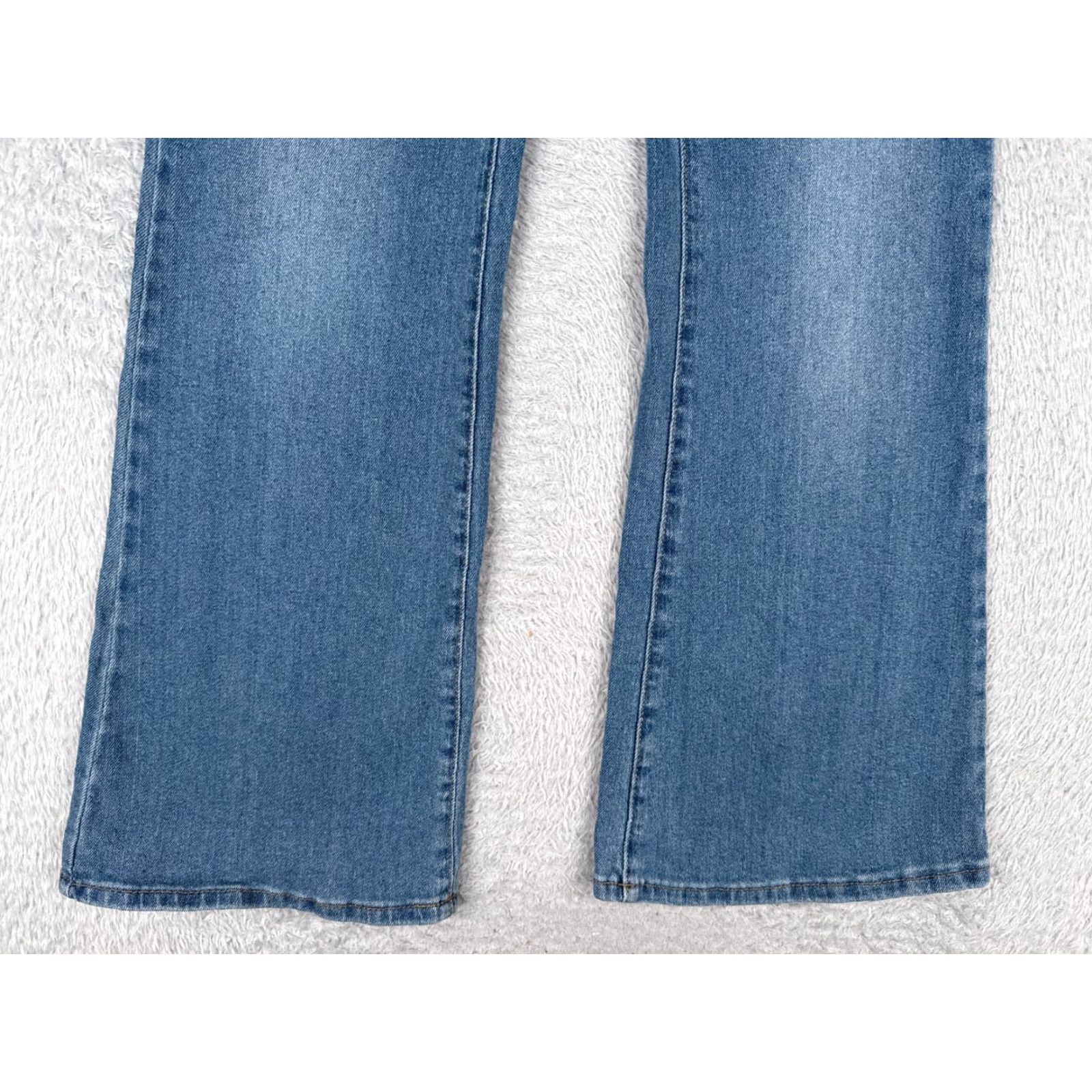 Vintage Wild Fabel Jeans Womens 14 Blue Denim Low Rise Flare Flared Cotton Blend 33x30 Size 36" / US 14 / IT 50 - 2 Thumbnail