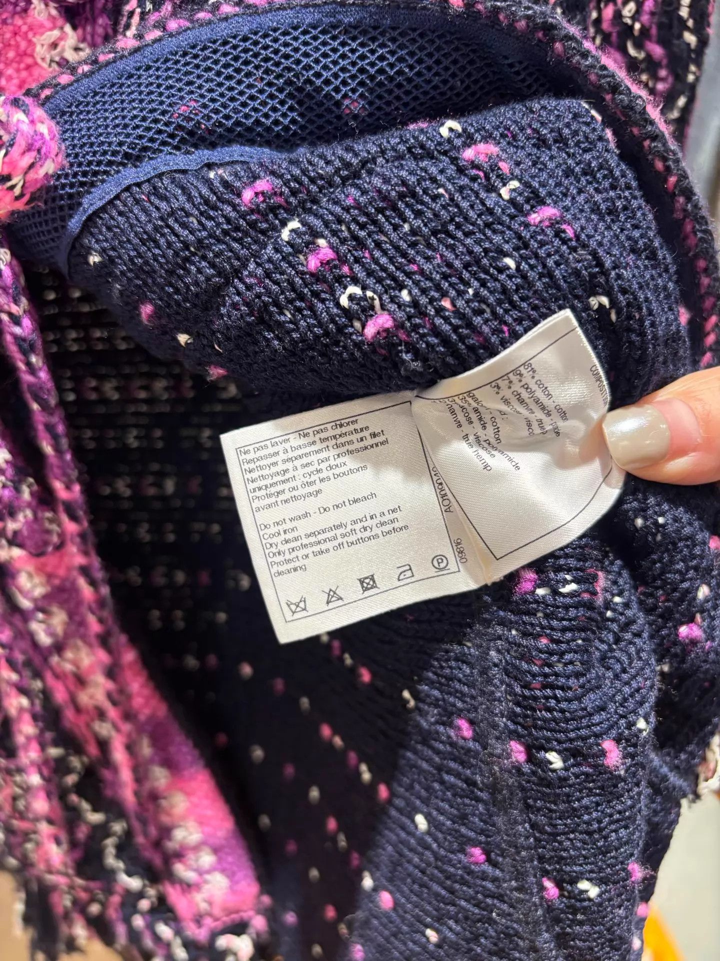 Chanel Chanel 21P Fringe Pink-Purple 4Pkt Cardigan 34 Mint Size XS / US 0-2 / IT 36-38 - 6 Thumbnail