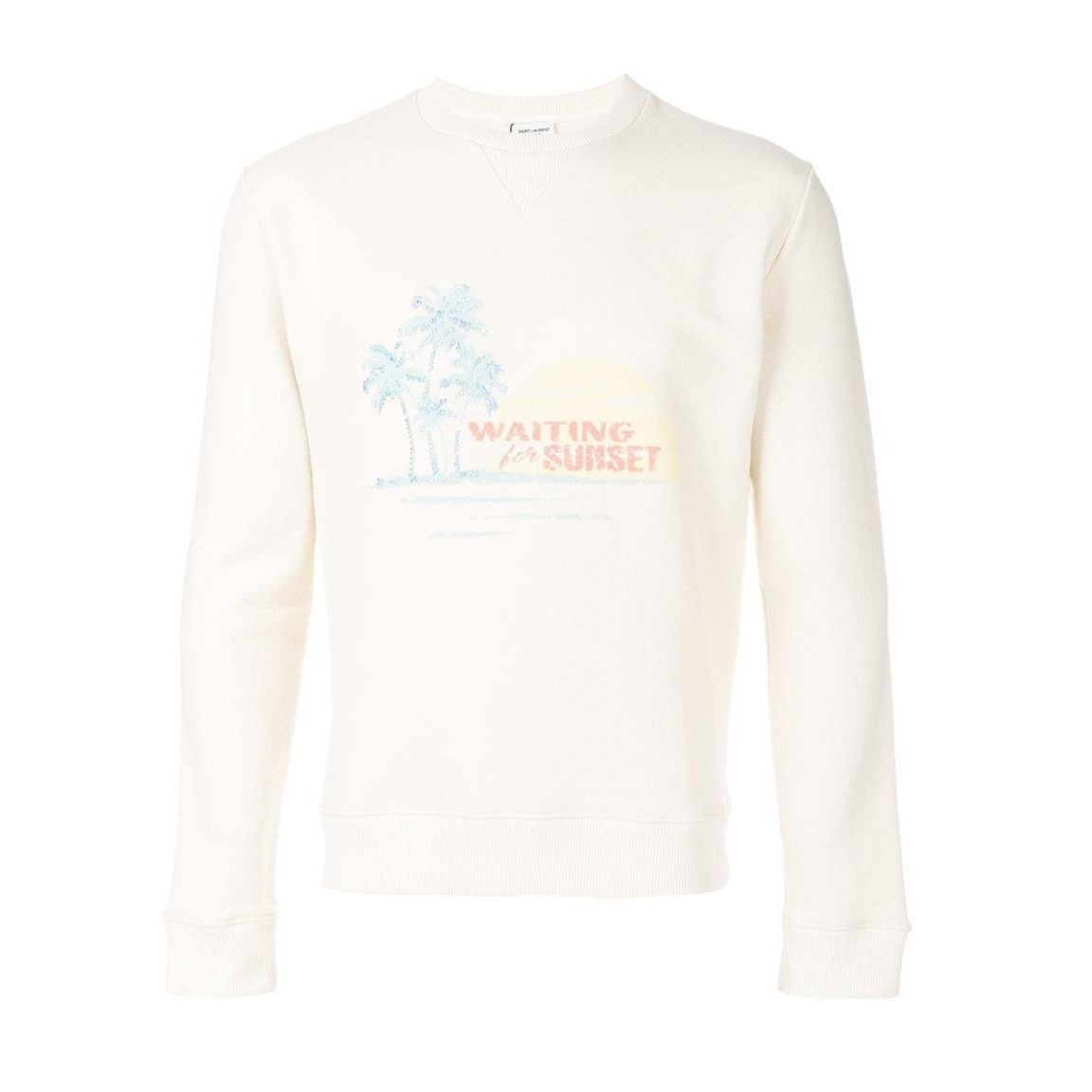 Saint Laurent Paris Waiting For Sunset Embroidered Sweatshirt in size Small $850 Size US S / EU 44-46 / 1 - 2 Thumbnail