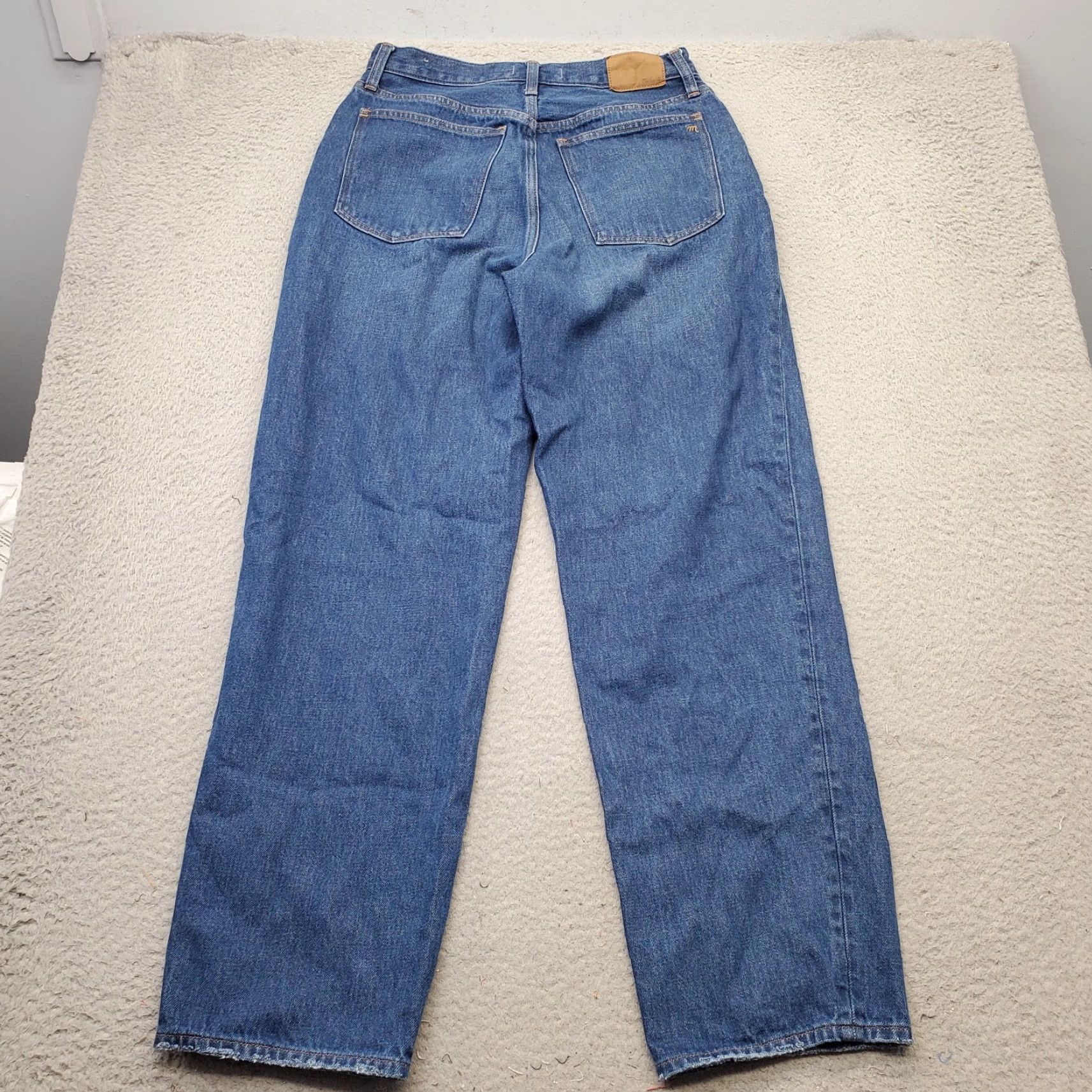Madewell Madewell Baggy Straight-Leg Jeans Mens Size 29 Blue Denim Relaxed Fit Low Waist Shirt? Size US 29 - 2 Thumbnail