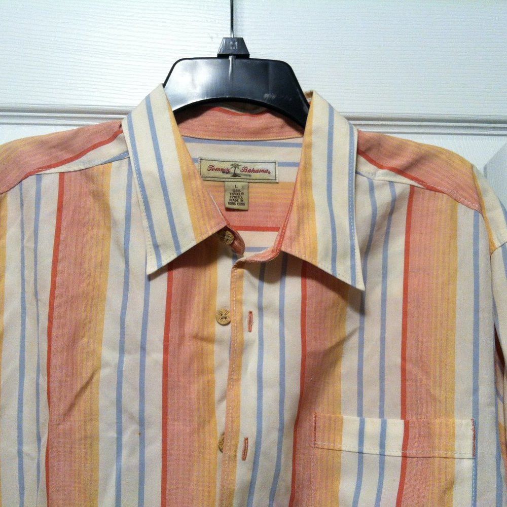 Tommy Bahama TOMMY BAHAMA MENS 100%TENCEL LYOCELL CASUAL SHIRT SIZE: L Size US L / EU 52-54 / 3 - 1 Thumbnail