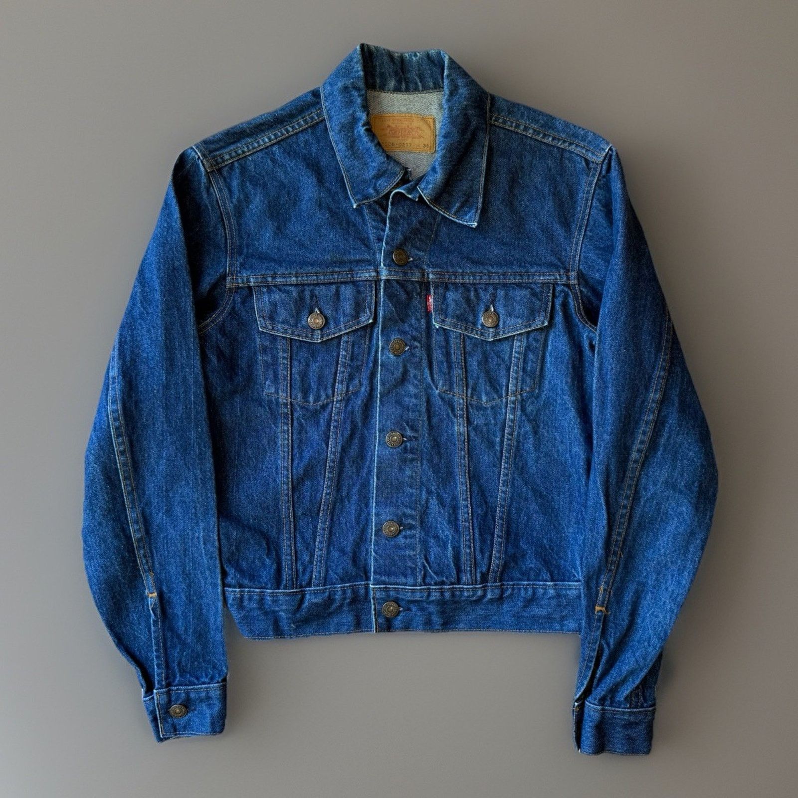 Levi's × Vintage Vintage Levis Denim Jacket 36 Blue 80s Made in USA Dark Wash Size US XS / EU 42 / 0 - 1 Thumbnail