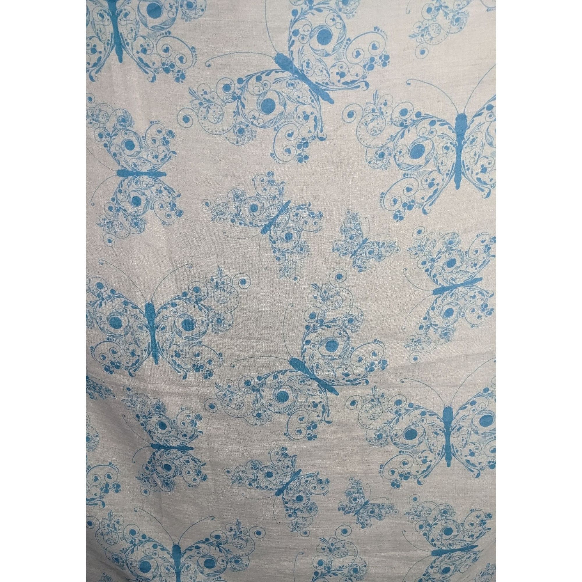 Other Bohemian Whimsical Blue Butterfly Print Lightweight Scarf Wr Size ONE SIZE - 4 Thumbnail