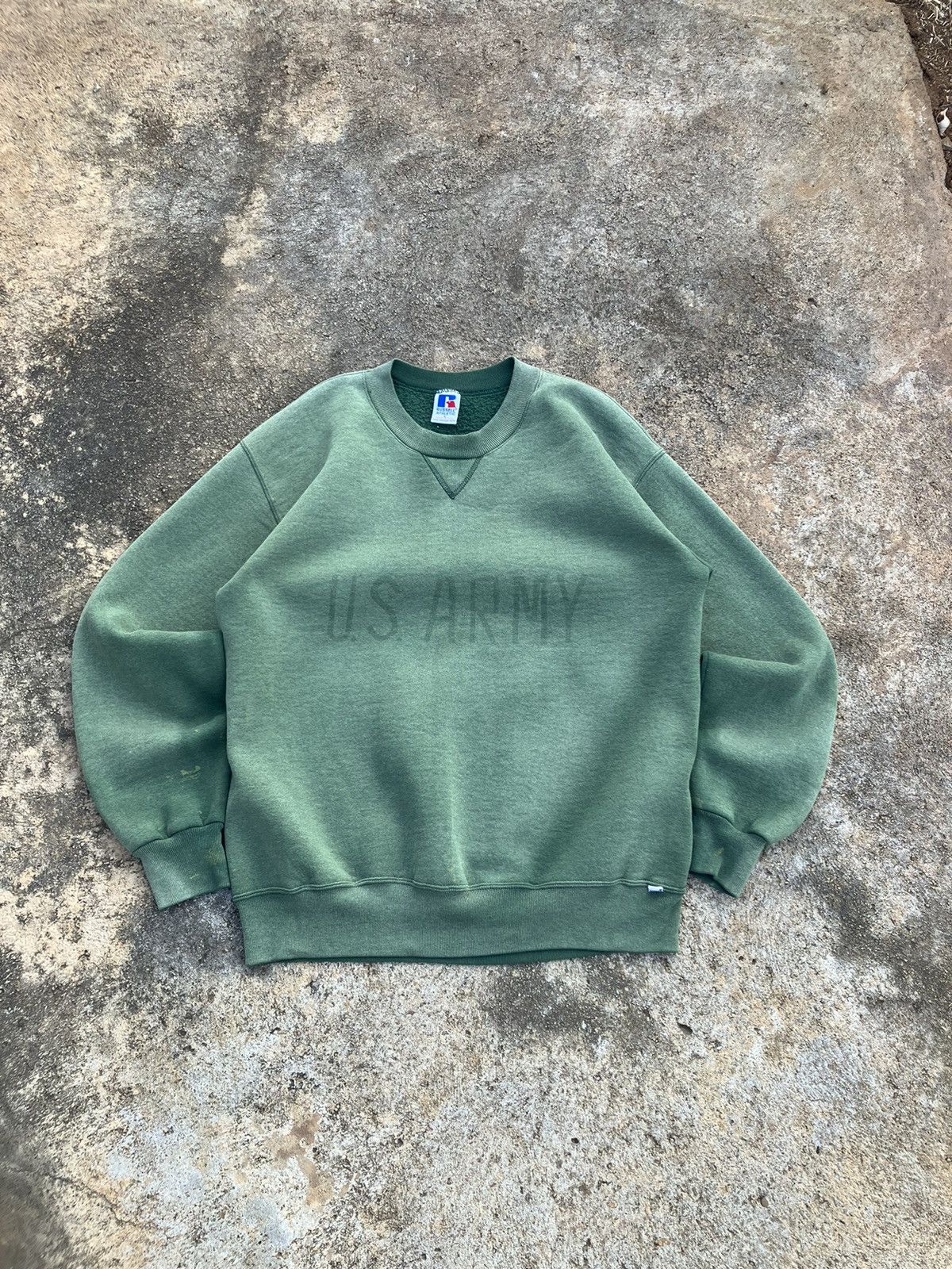 Russell Athletic × Vintage Vintage Russell sweater & faded us.Army. (Made in USA.) Size US M / EU 48-50 / 2 - 1 Thumbnail