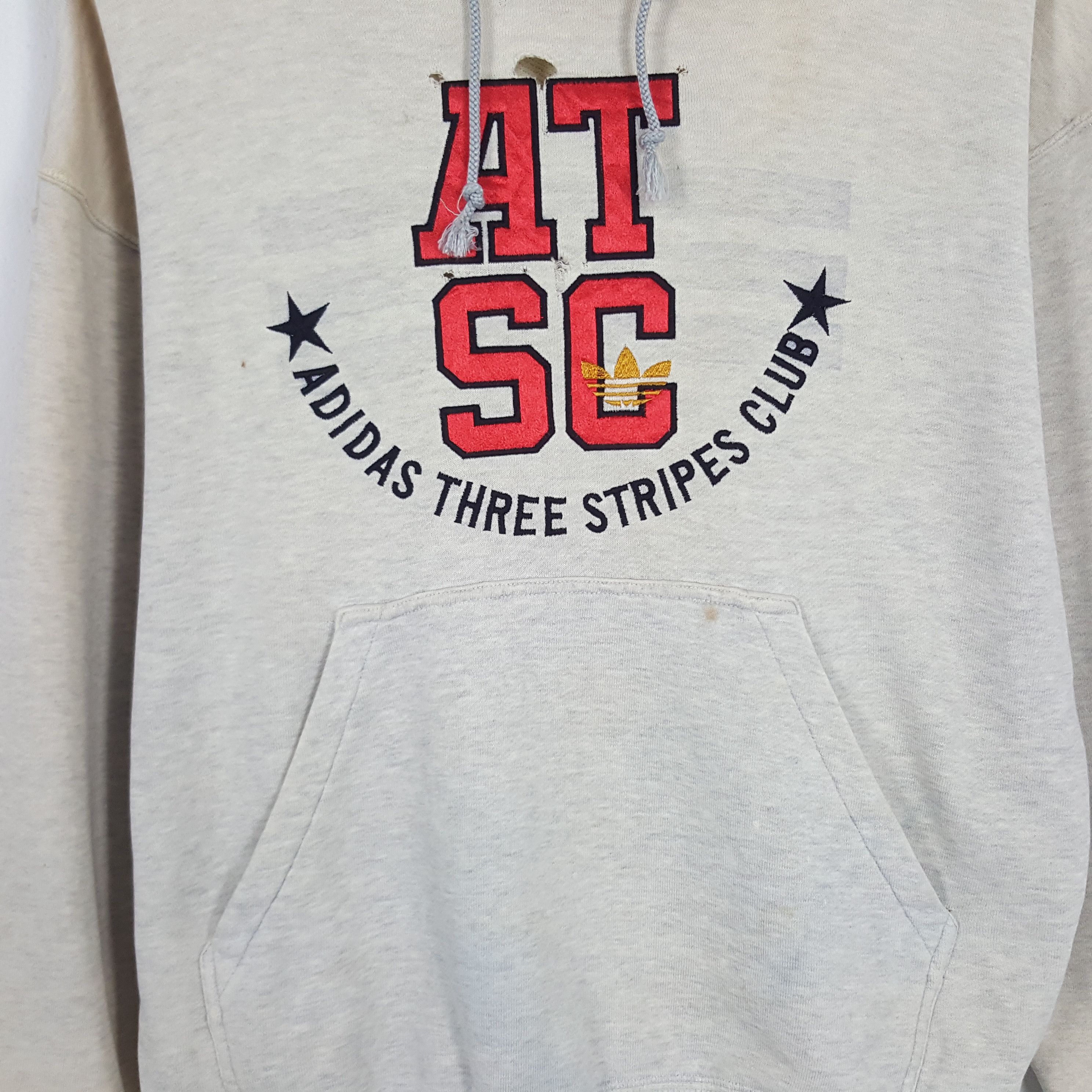 Adidas × Vintage Vintage Adidas Three Stripes Club Sweatshirt Hoodies Size US L / EU 52-54 / 3 - 2 Thumbnail