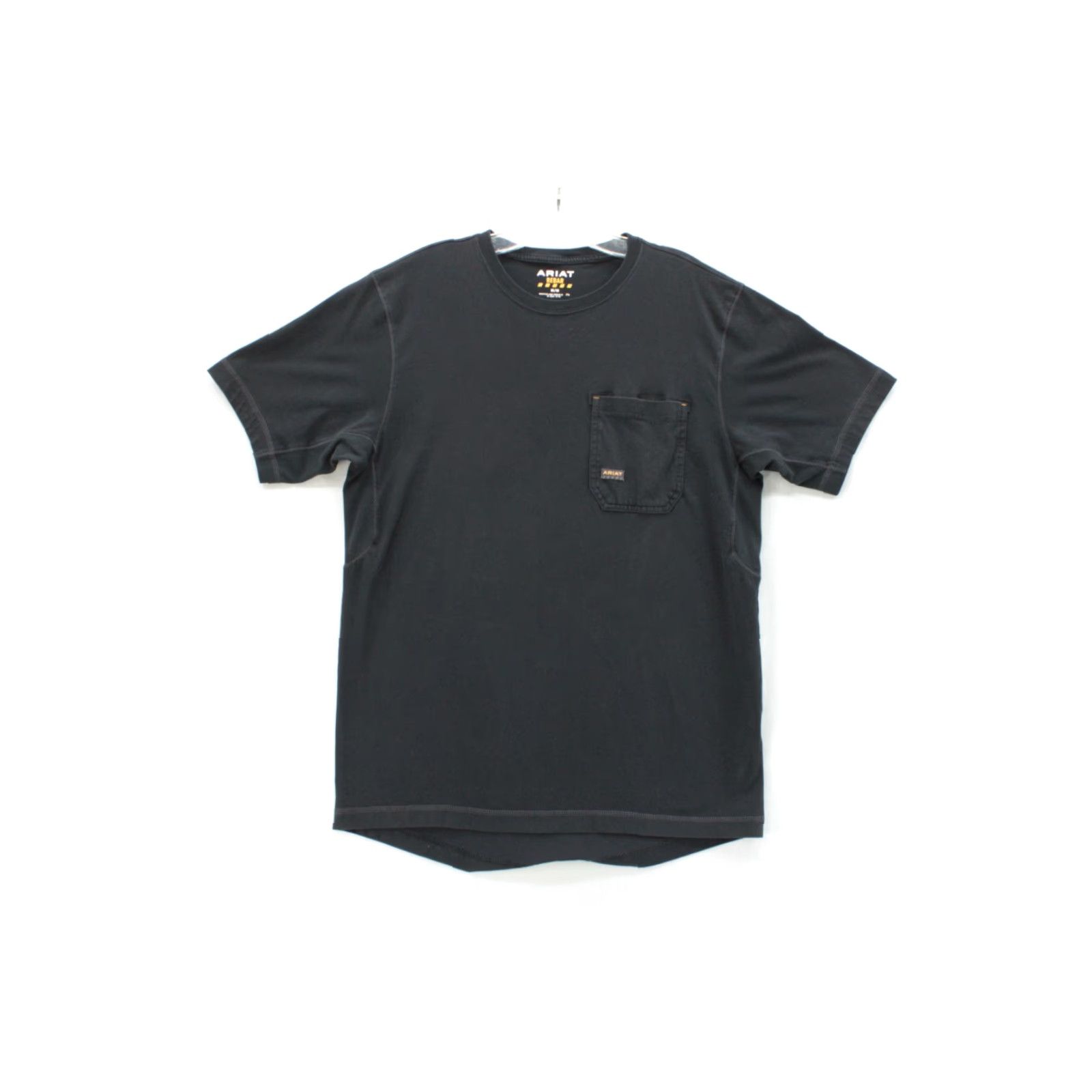 Ariat Ariat Rebar T-Shirt Mens Medium Black Pocket Stretch Pin Holder Work Wear Moder Shirt Size US M / EU 48-50 / 2 - 2 Thumbnail