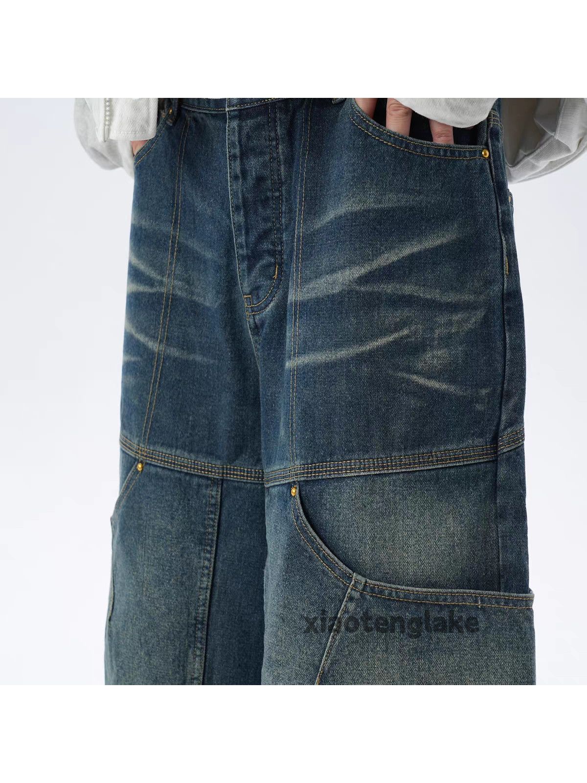 Vintage Xz vintage distressed punk hiphop cargo faded shorts Size US 34 / EU 50 - 5 Thumbnail