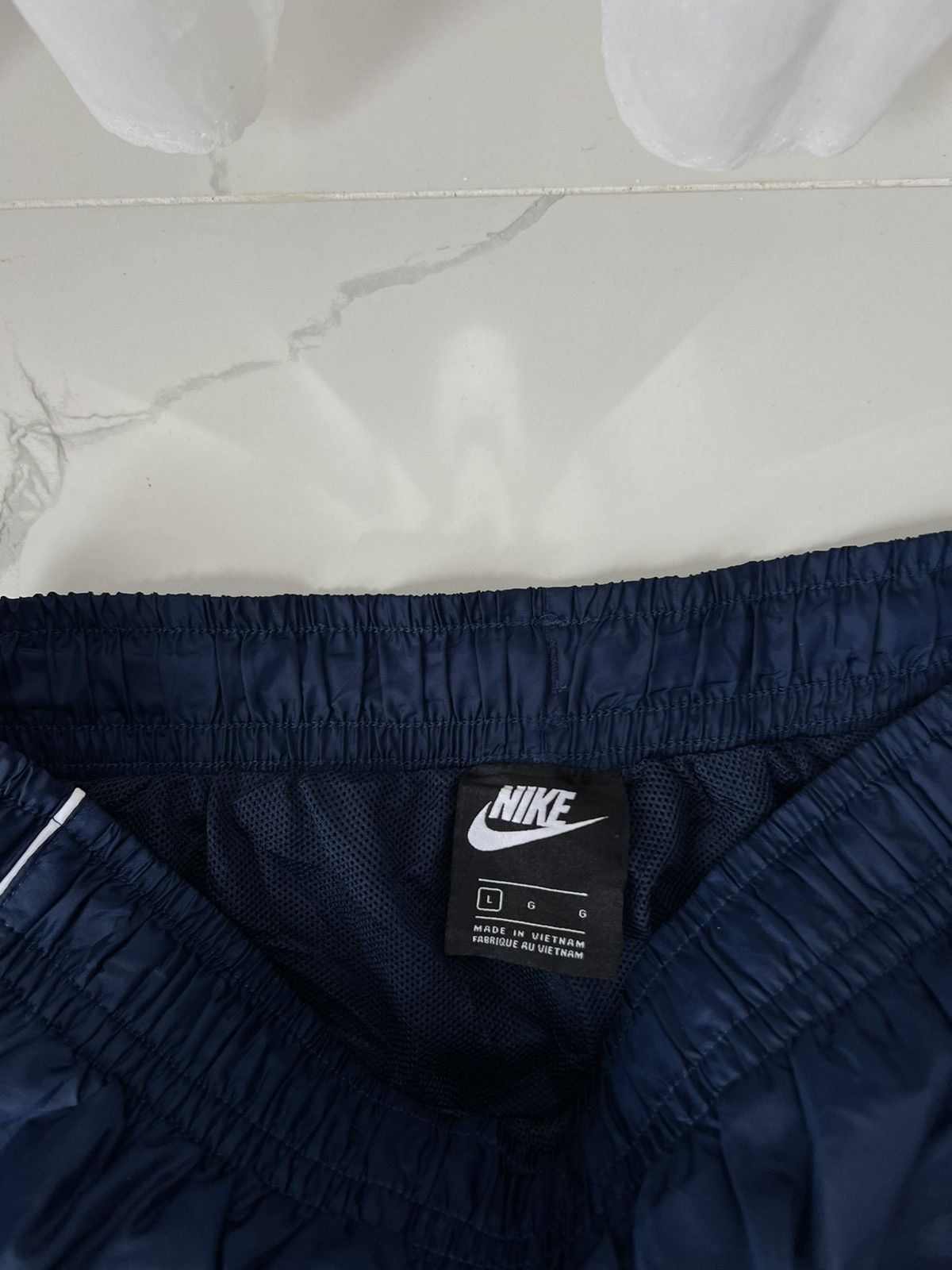 Nike × Vintage 90’s NIKE SWOOSH LOGO BAGGY TRACK PANTS Y2K GORPCORE Size US 34 / EU 50 - 5 Thumbnail