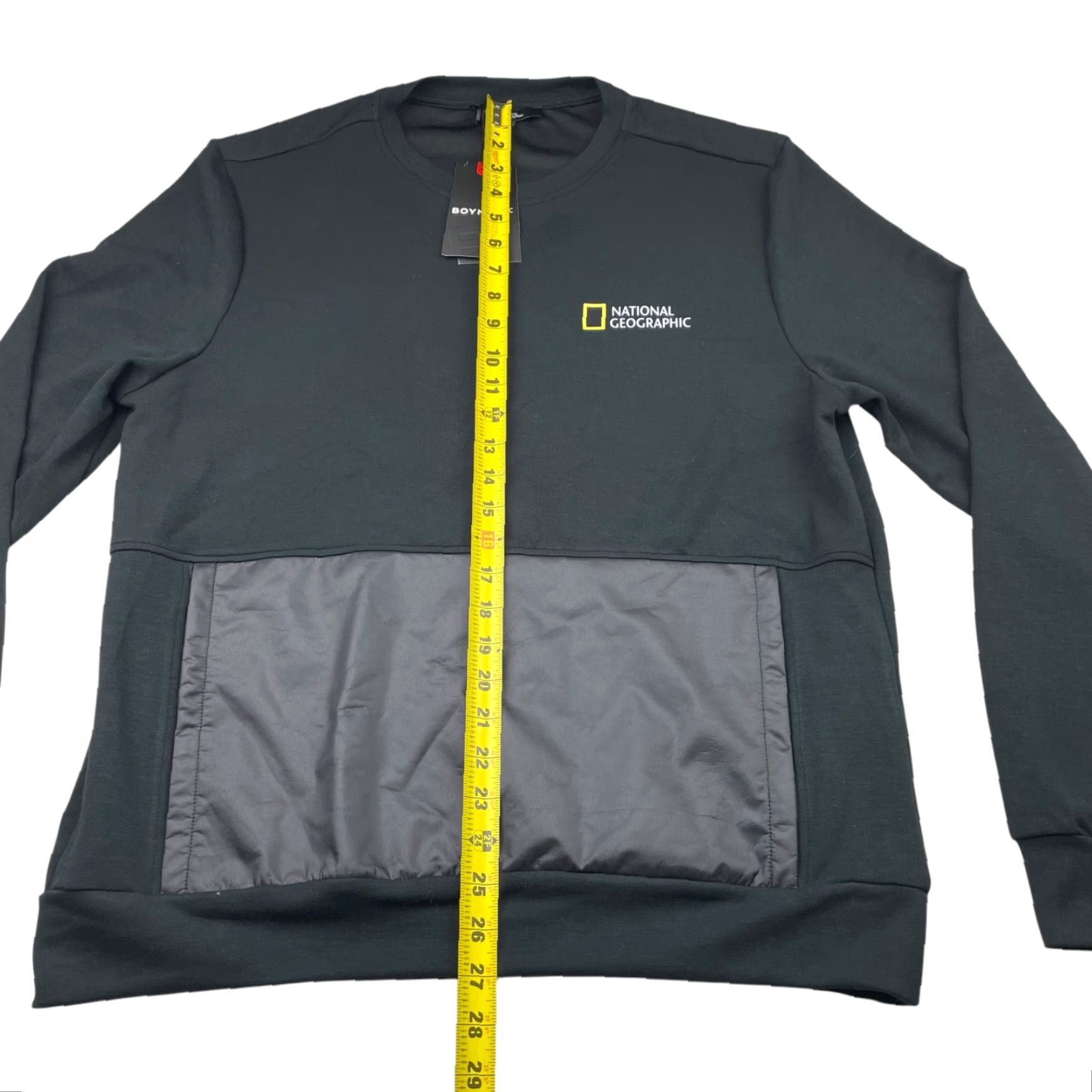 Vintage NEW 2022 National Geographic x Boyner Men's Pullover Sweatshirt Black Medium Size US M / EU 48-50 / 2 - 7 Thumbnail