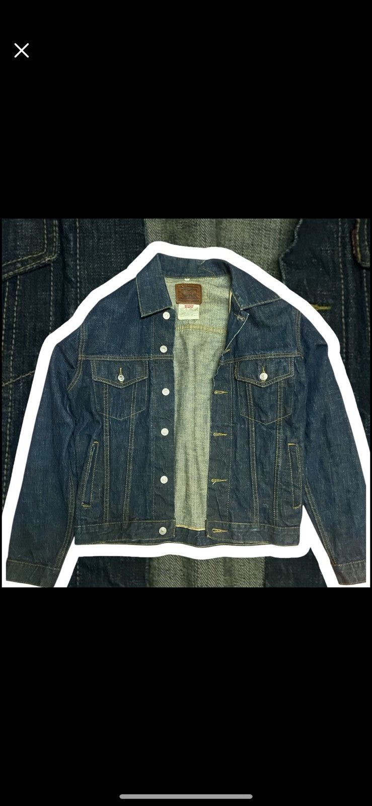 Levi's Levis western denim trucker jacket Size US L / EU 52-54 / 3 - 1 Thumbnail