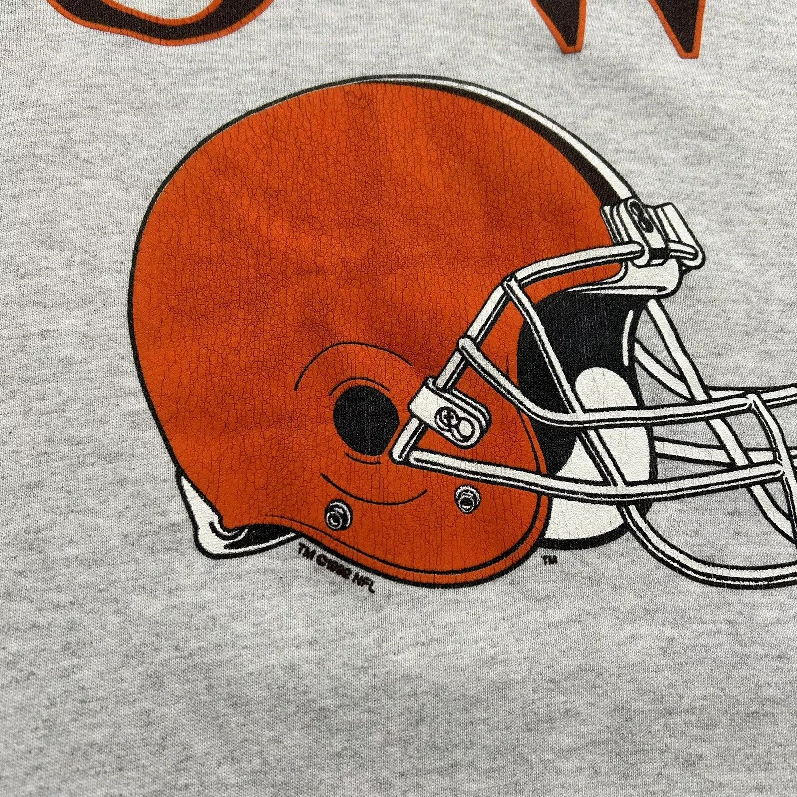 NFL × Vintage CLEVELAND BROWNS SPELL OUT CREWNECK SWEATSHIRT SIZE XL Size US XL / EU 56 / 4 - 3 Thumbnail