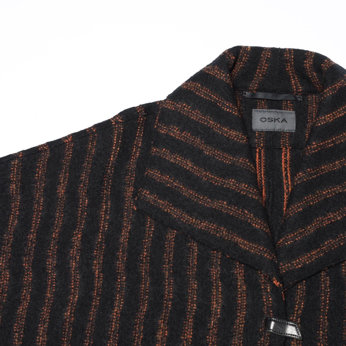 OSKA Oska Boiled Moessmer Striped Wool Jacket Abukir Cape Coat Size M / US 6-8 / IT 42-44 - 7 Thumbnail