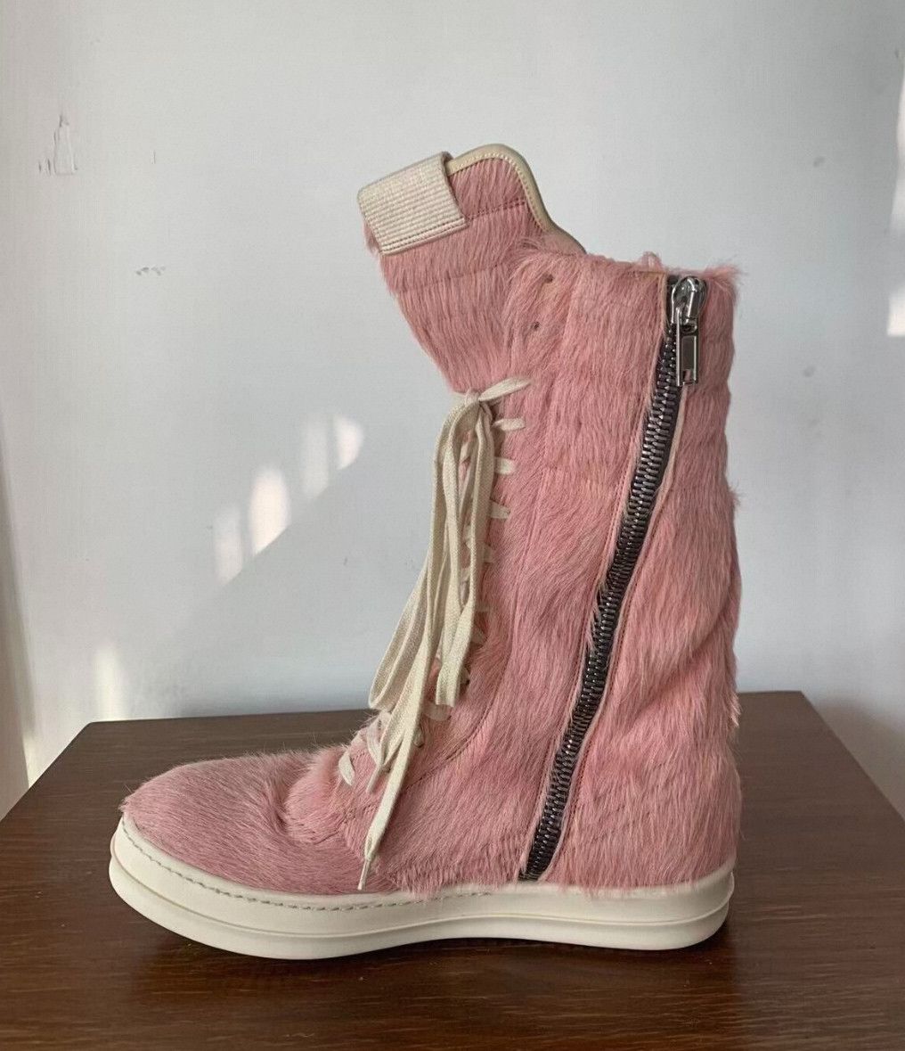 Rick Owens Rick Owens Pink Fur Boots Size 42 Size US 9 / EU 42 - 5 Thumbnail