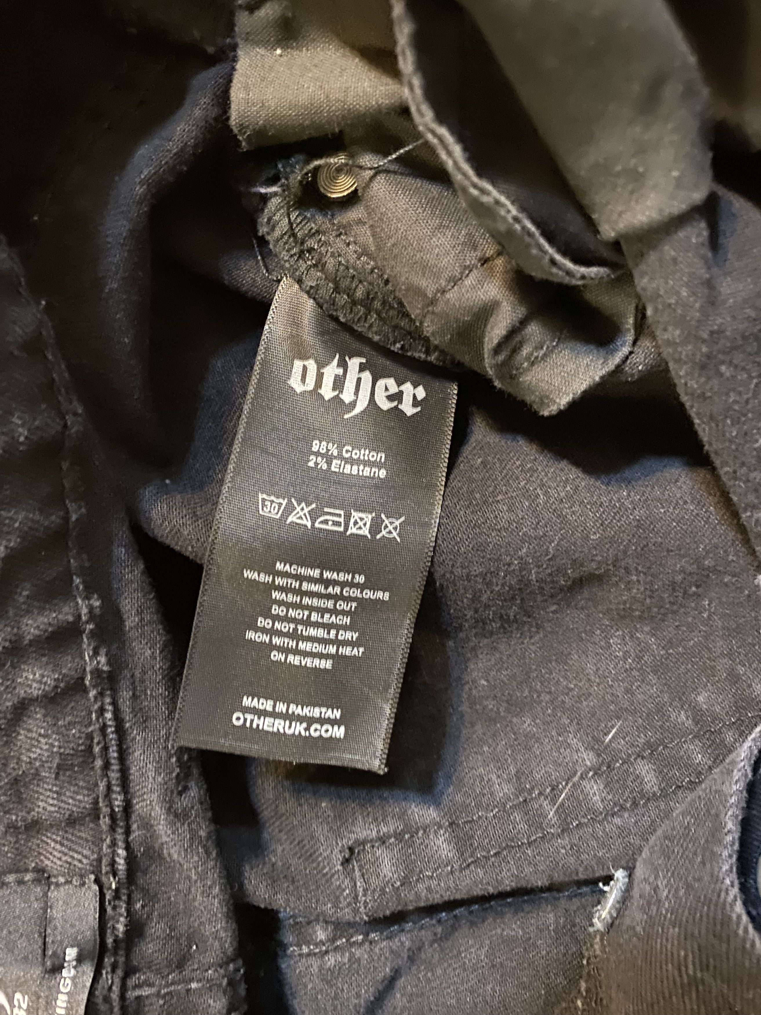 Other UK other UK black distressed skinnies Size US 32 / EU 48 - 3 Thumbnail