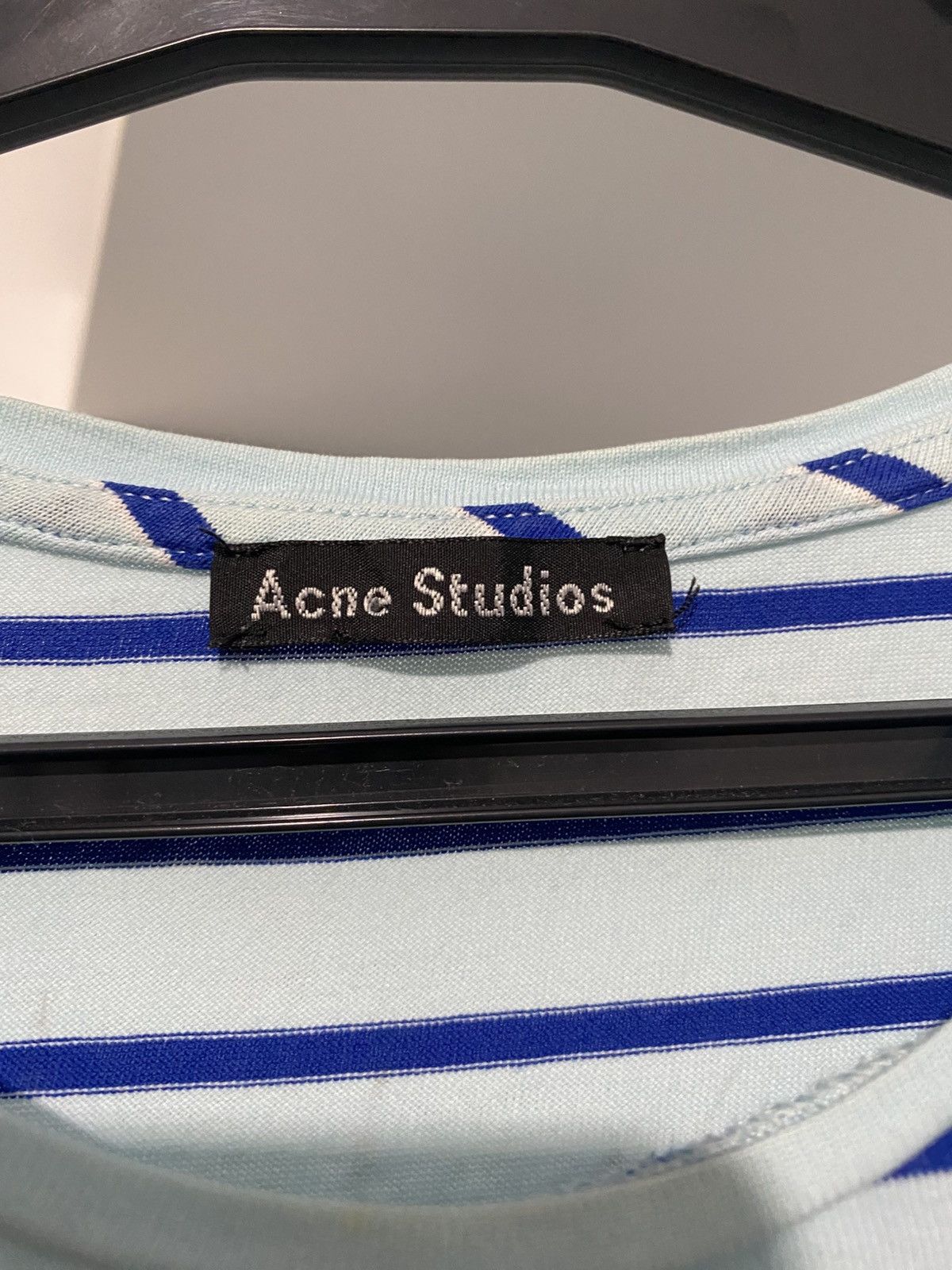 Acne Studios Acne Studios Striped Face T-Shirt L y2k scandi old money Size US L / EU 52-54 / 3 - 2 Thumbnail