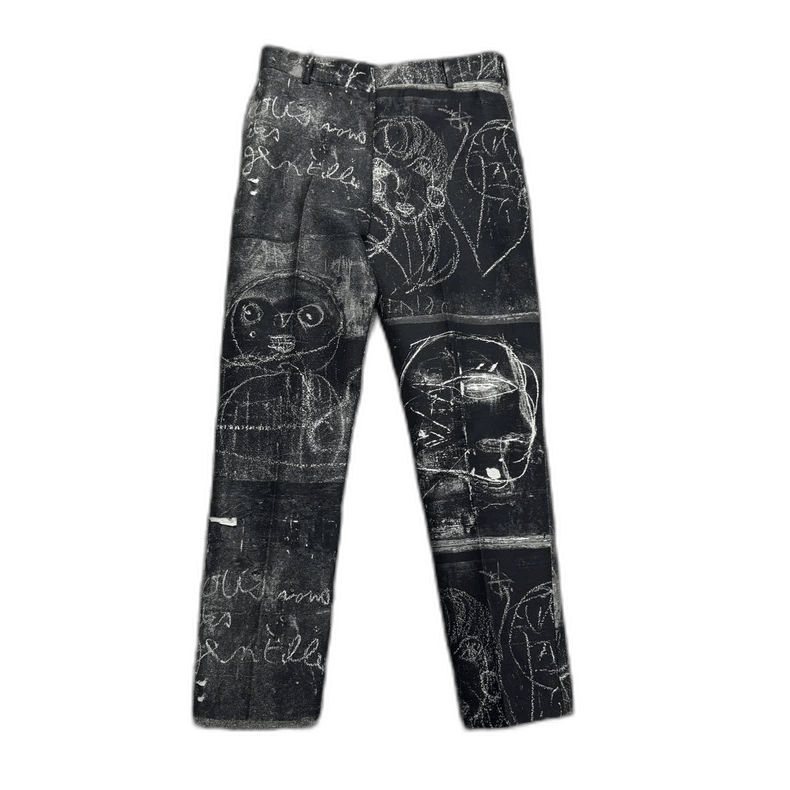 Alexander McQueen Alexander McQueen Graffiti Casual Pants-yf Size US 44 / EU 60 - 1 Thumbnail