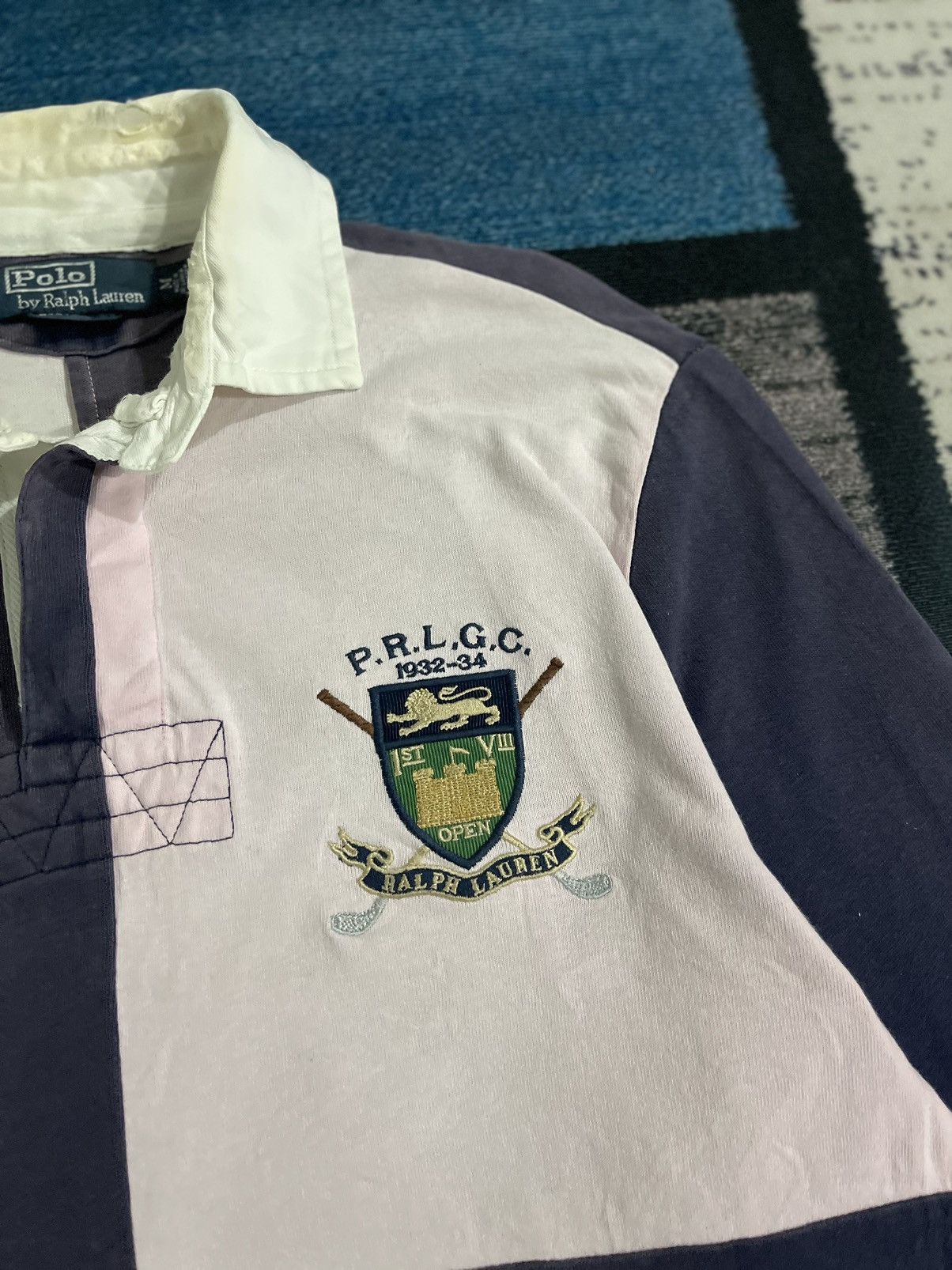 Polo Ralph Lauren Y2k Vintage Faded Polo Ralph Lauren Style Rugby Polo Tee Size US M / EU 48-50 / 2 - 6 Thumbnail