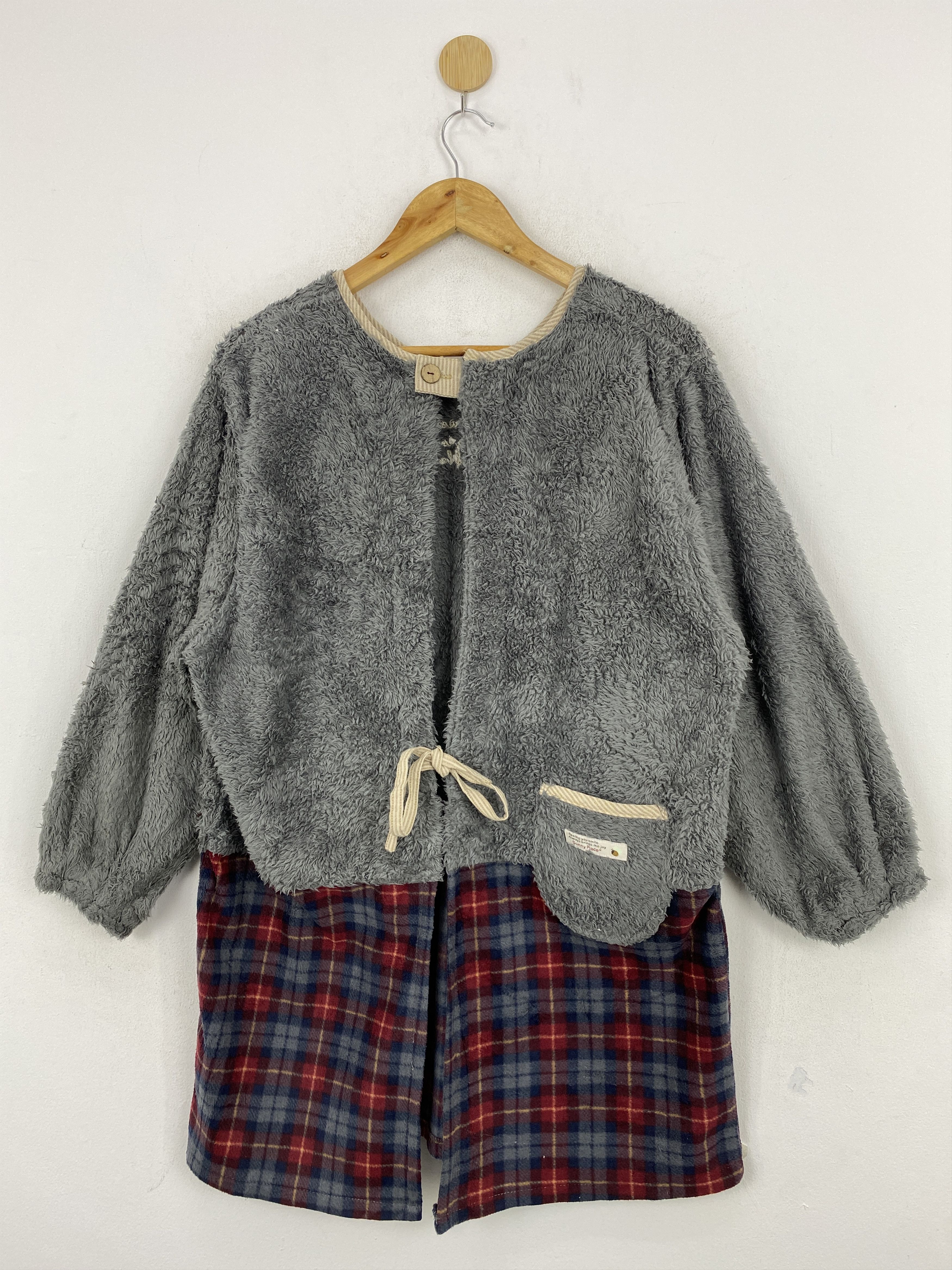 Japanese Brand Vintage Japanese Brand Fleece Grey Light Jacket JA0125 Size US M / EU 48-50 / 2 - 1 Thumbnail