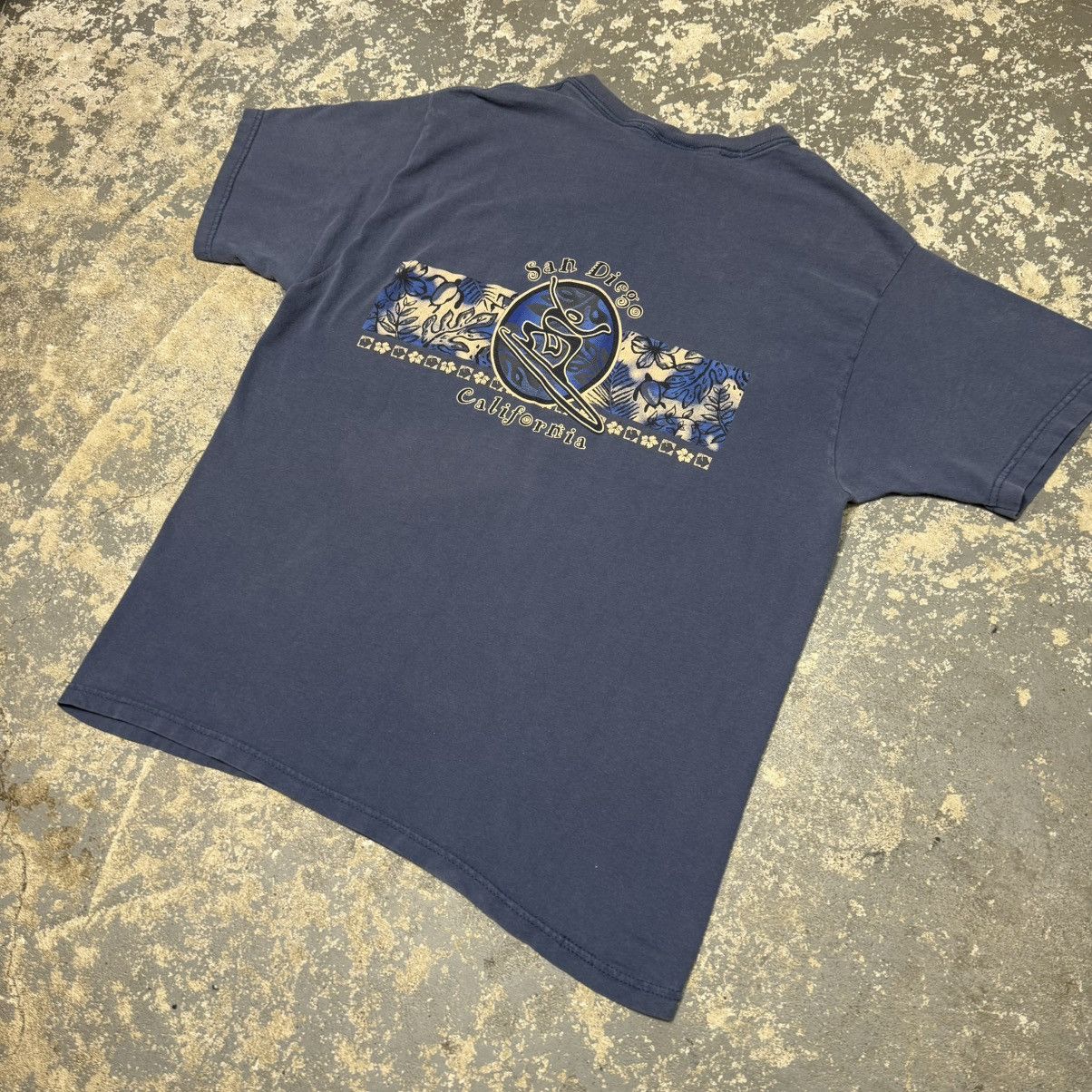 Other Vintage San Diego California Surf Navy Y2K Tshirt Size US L / EU 52-54 / 3 - 2 Thumbnail