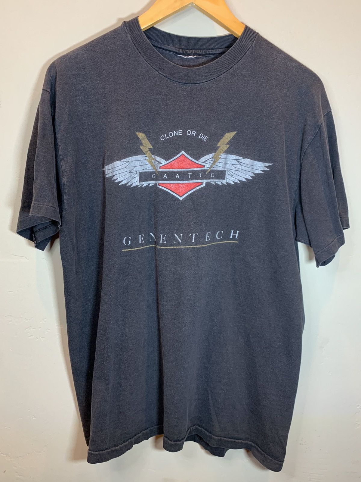 Arts & Science × Vintage *RARE* Vintage Genentech Clone Or Die Single Stitch T-Shirt Size US L / EU 52-54 / 3 - 1 Thumbnail