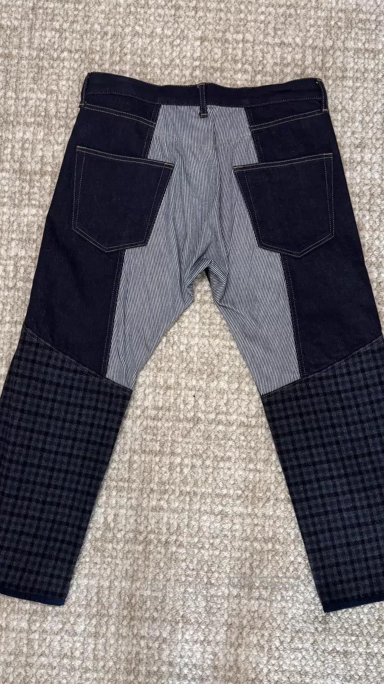 Junya Watanabe Junya Watanabe AD2002 Triumph Moto Patchwork Jeans