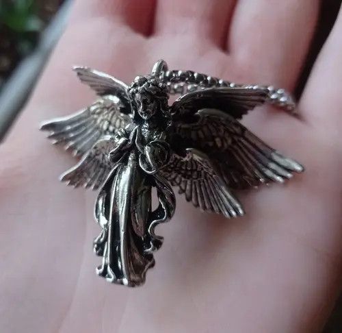 Jewelry × Vintage Angel Pendant Necklace Size ONE SIZE - 3 Thumbnail