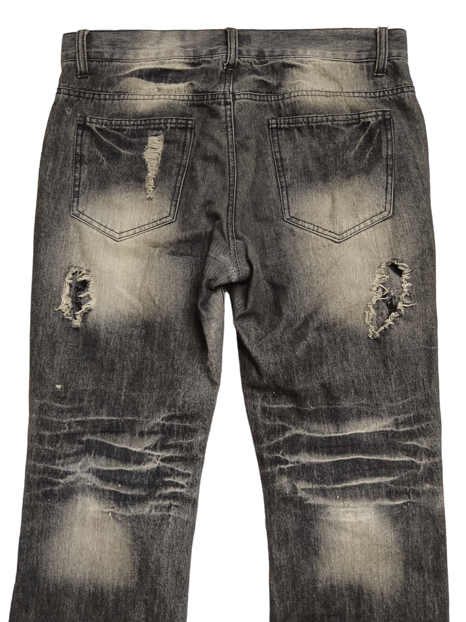 LOWBOX 💥Punk💥 Lowbox Distressed Flare Denim Size US 32 / EU 48 - 5 Thumbnail