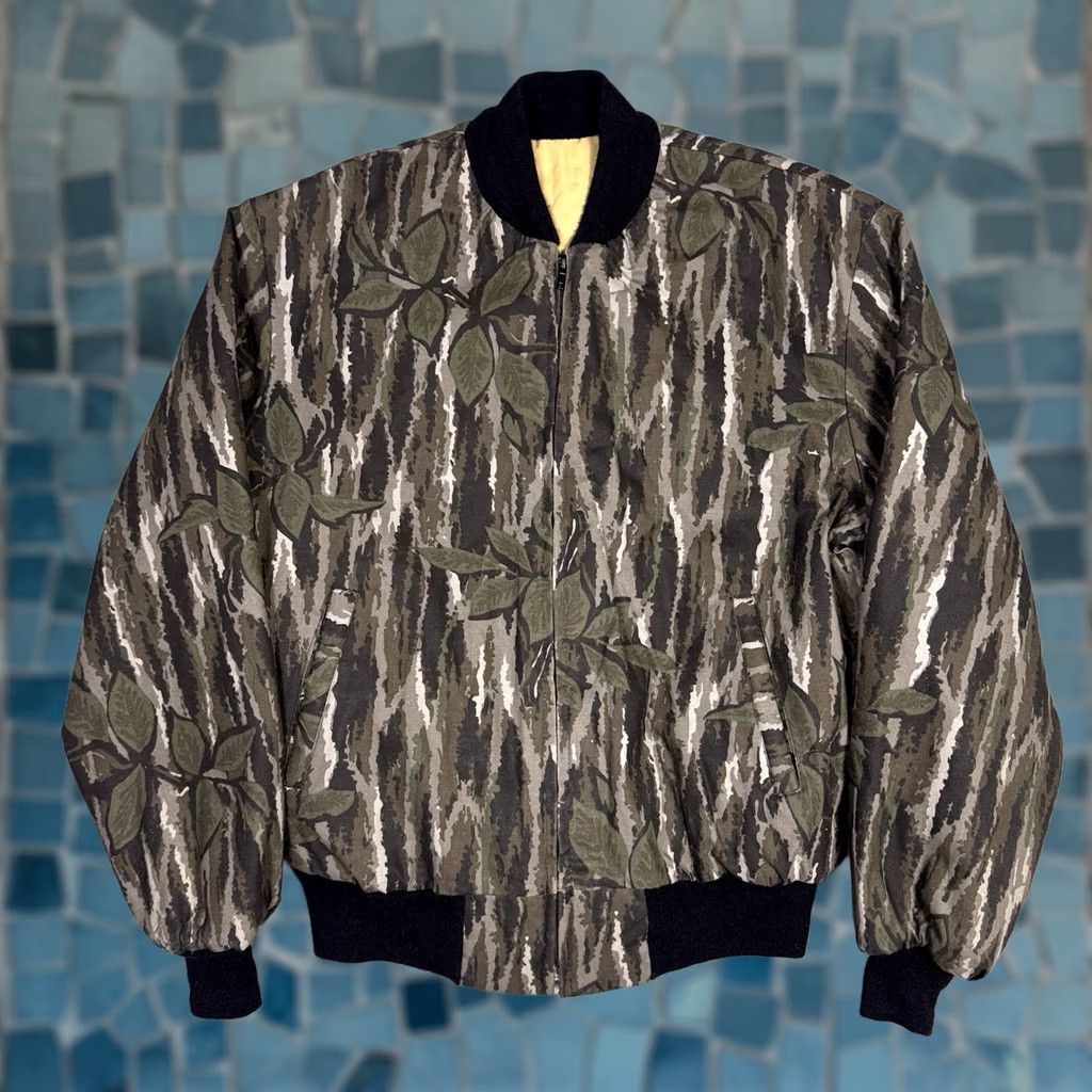 AMO VINTAGE Jacket Mens M Full Foliage Bomber USA Made Camo Empire Insulated Wear Size US M / EU 48-50 / 2 - 1 Thumbnail