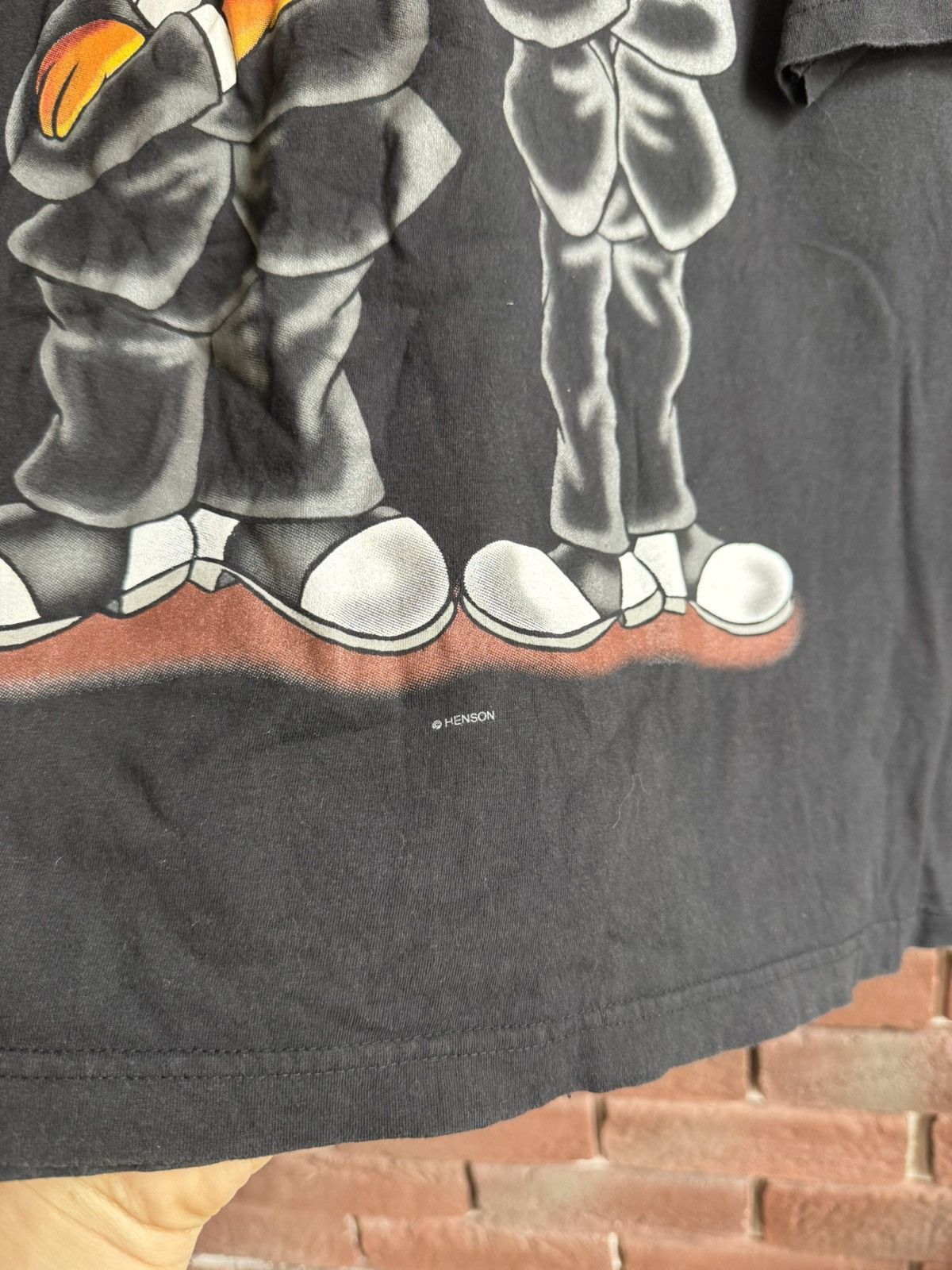 Cartoon Network 90s Vintage Sesame Street Bert Ernie T-shirt Man in Black Size US XL / EU 56 / 4 - 4 Thumbnail