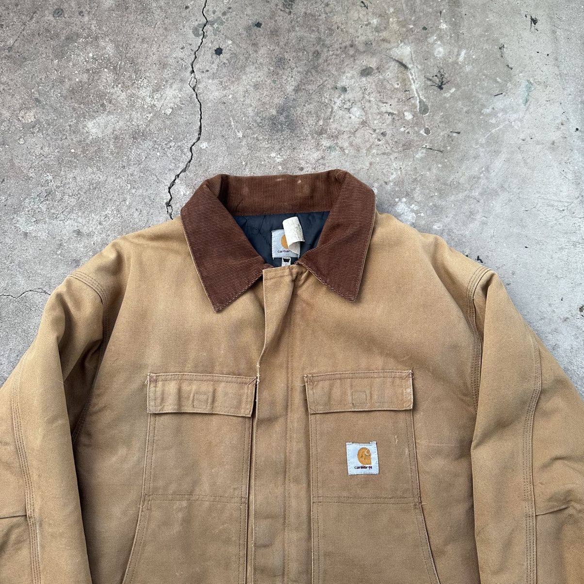 Carhartt Thrashed! VTG 90’s Carhartt Arctic Faded Dirty Work Jacket Size US XXL / EU 58 / 5 - 5 Thumbnail