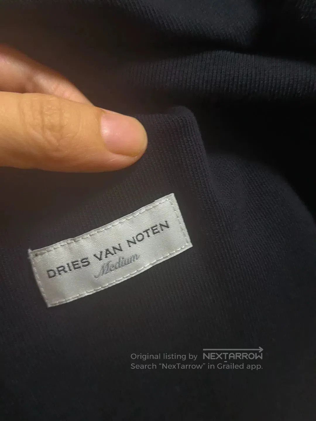 Dries Van Noten Dries Van Noten Black Hooded Sweatshirt. Size US M / EU 48-50 / 2 - 4 Thumbnail