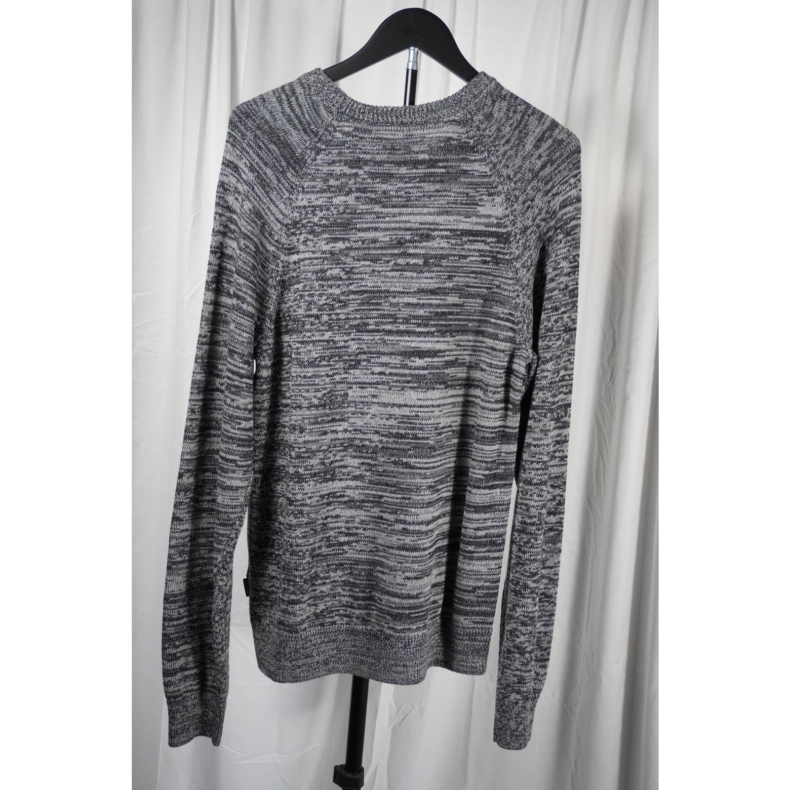 Blends Blend Crew Neck Sweater Marled Knit Pullover Long Sleeve Size US L / EU 52-54 / 3 - 2 Thumbnail