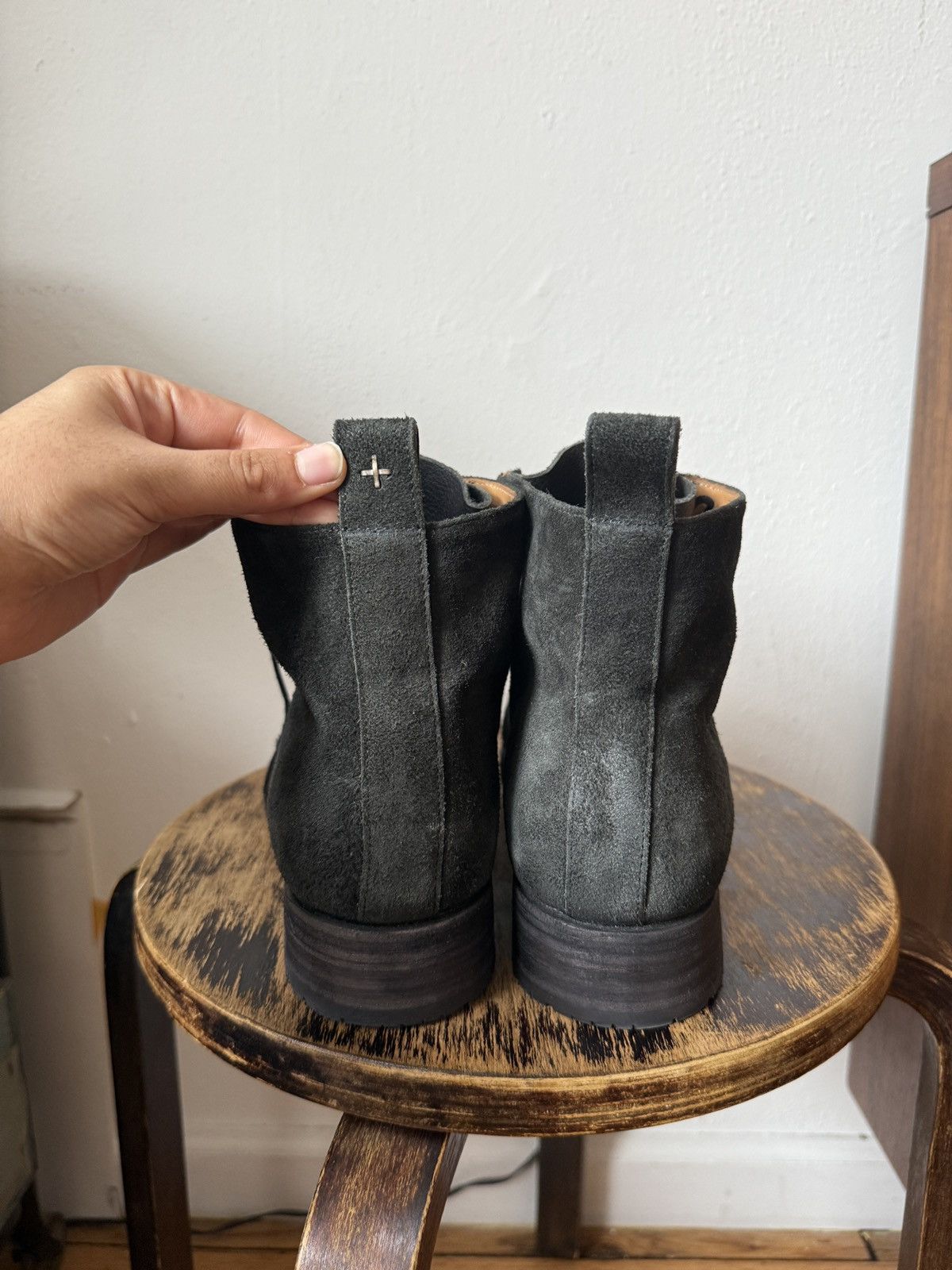 Ma+ MA+ Black Reverse Leather Boots Size US 8.5 / EU 41-42 - 4 Thumbnail