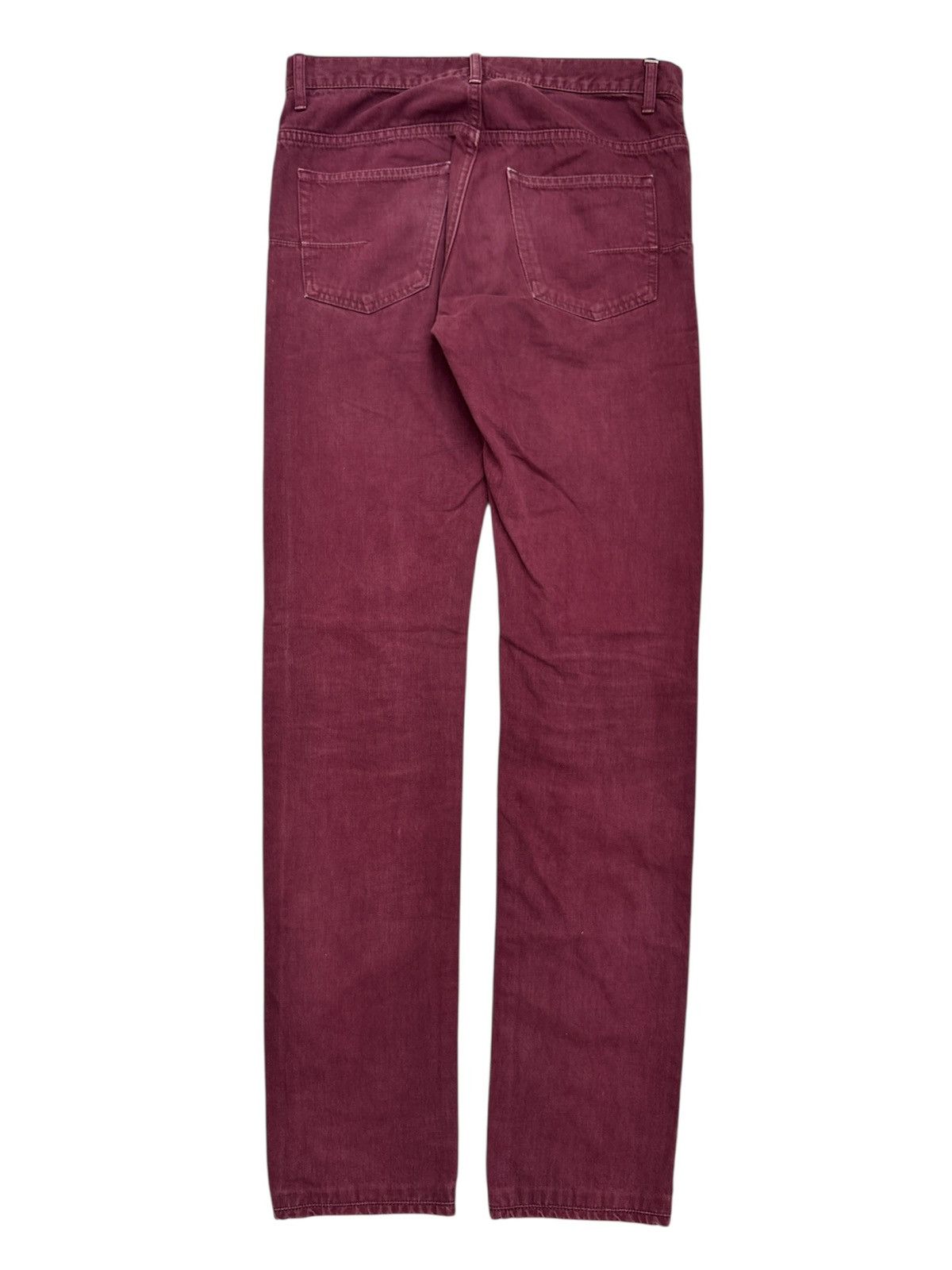 Dior Dior Kris Van Asche Jeans Burgundy 2010 Size US 28 / EU 44 - 3 Thumbnail