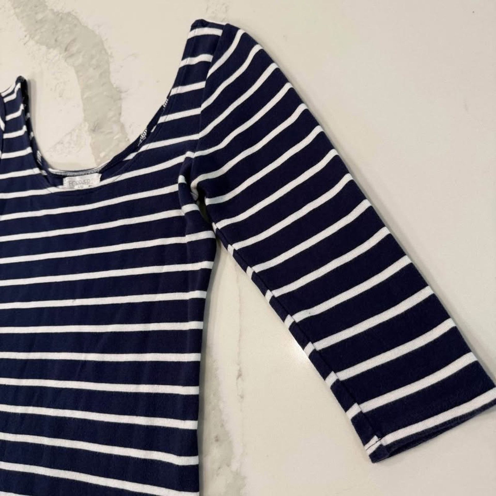 Forever 21 Forever21 Stripe Knit Scoop Neck Bodycon Dress Womens Large Size L / US 10 / IT 46 - 3 Thumbnail