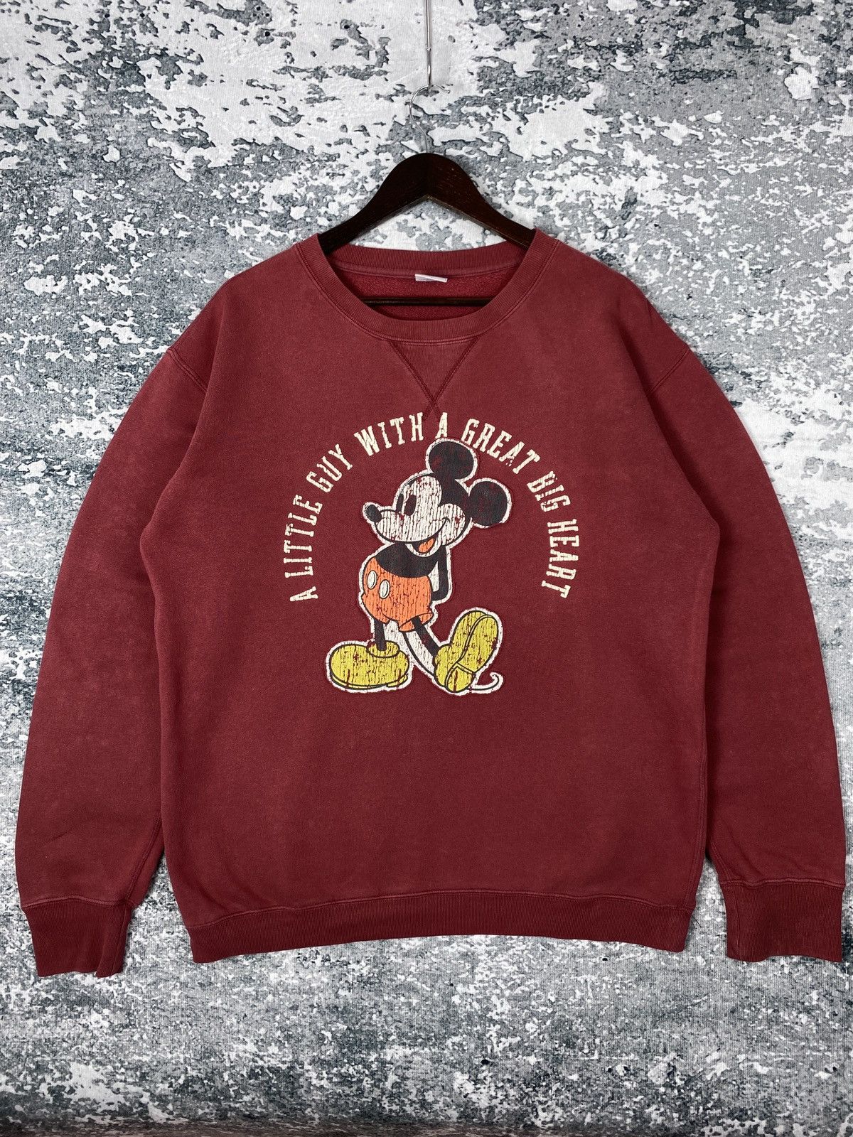 Disney Vintage Disney x Mickey Mouse Big Logo Sweatshirts Size US L / EU 52-54 / 3 - 1 Thumbnail