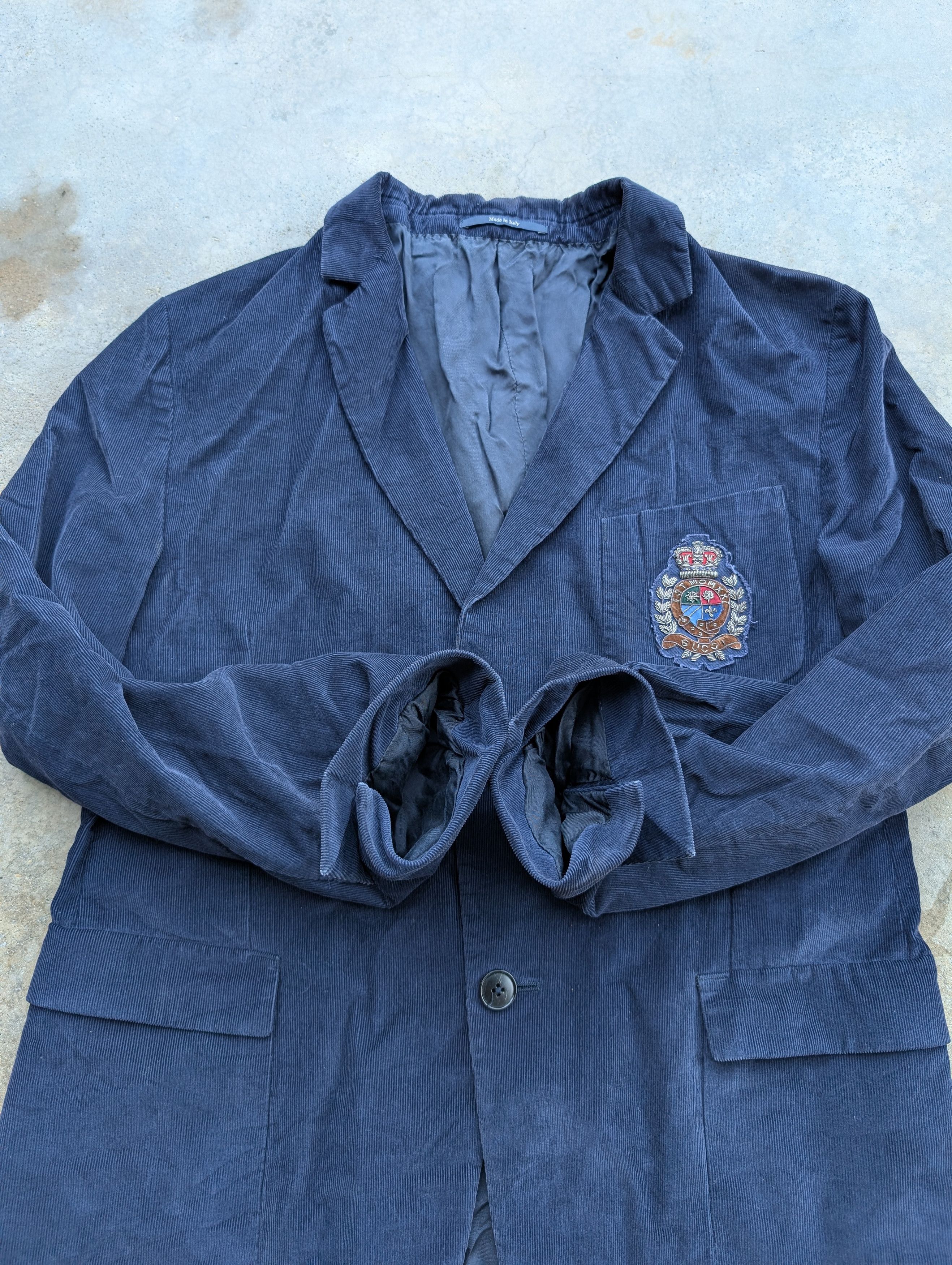 Gucci Gucci Corduroy Crest Blazer Size 40R - 5 Thumbnail